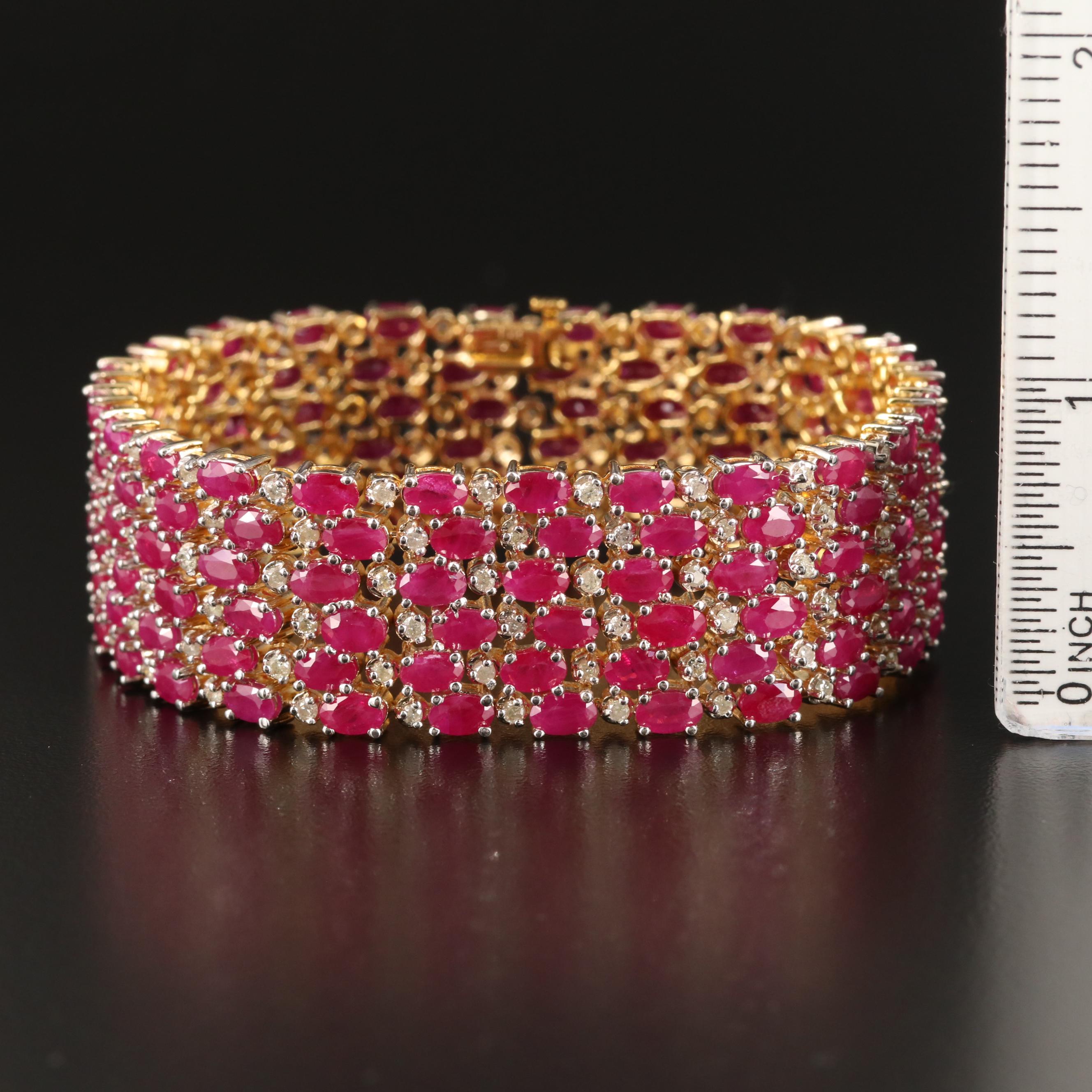 14K 43.00 CTW and 3.00 CTW Diamond Bracelet