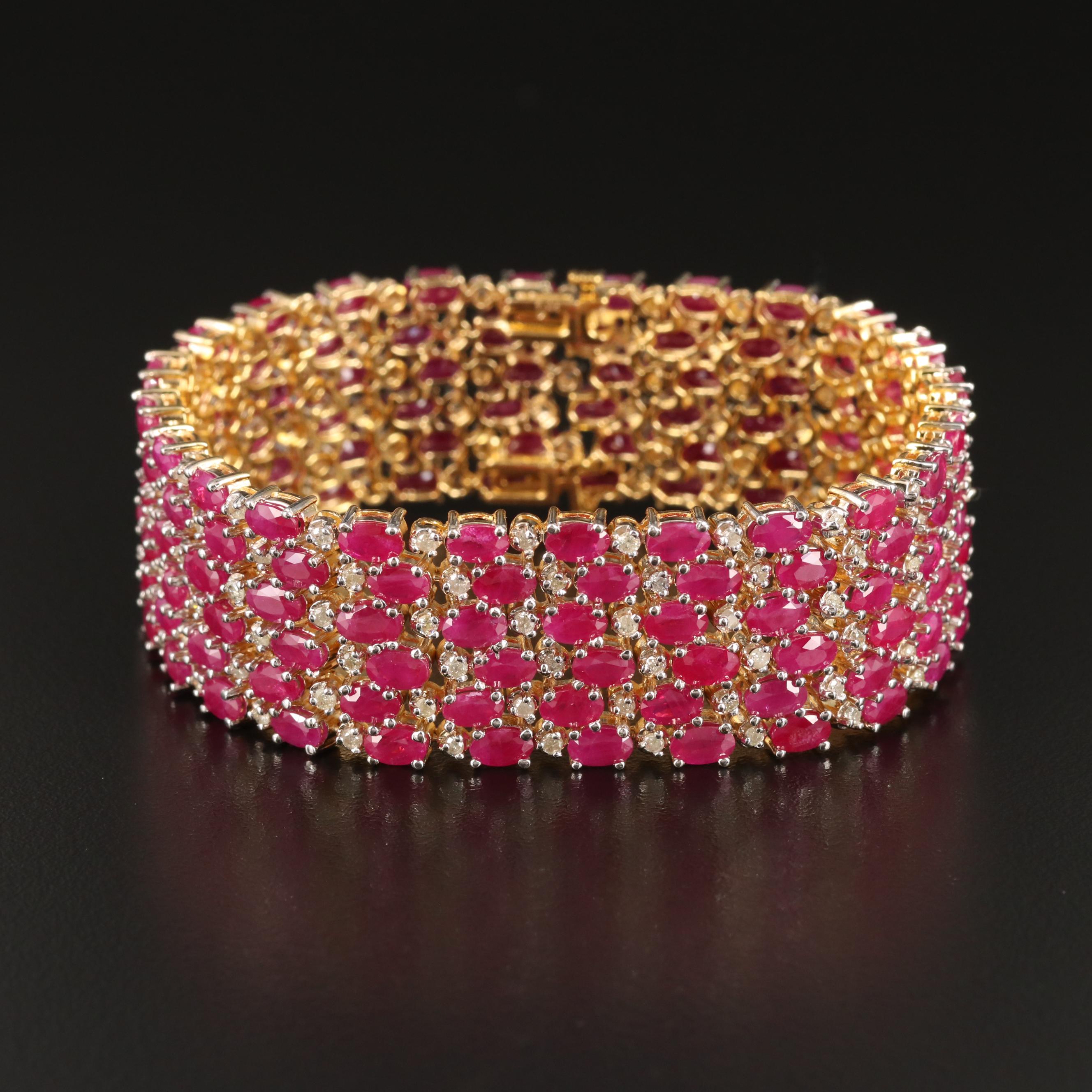 14K 43.00 CTW and 3.00 CTW Diamond Bracelet