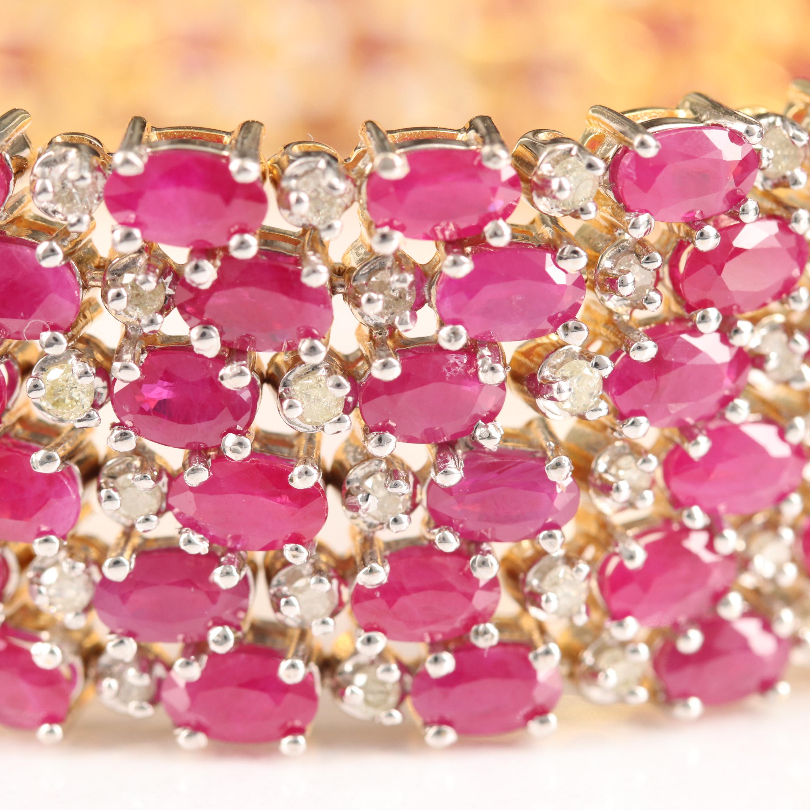 14K 43.00 CTW and 3.00 CTW Diamond Bracelet