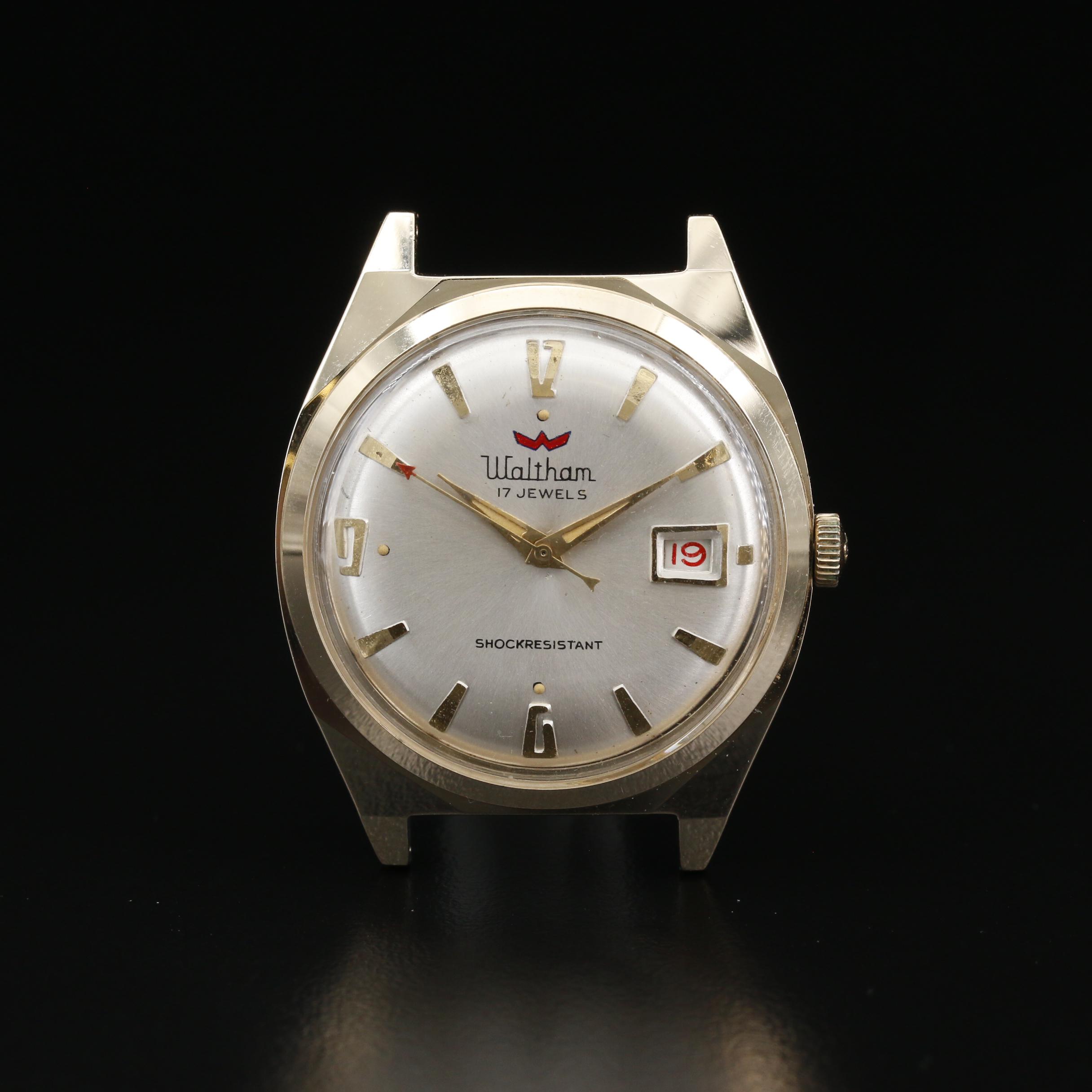 Vintage Waltham Gold Tone Stem Wind Watch