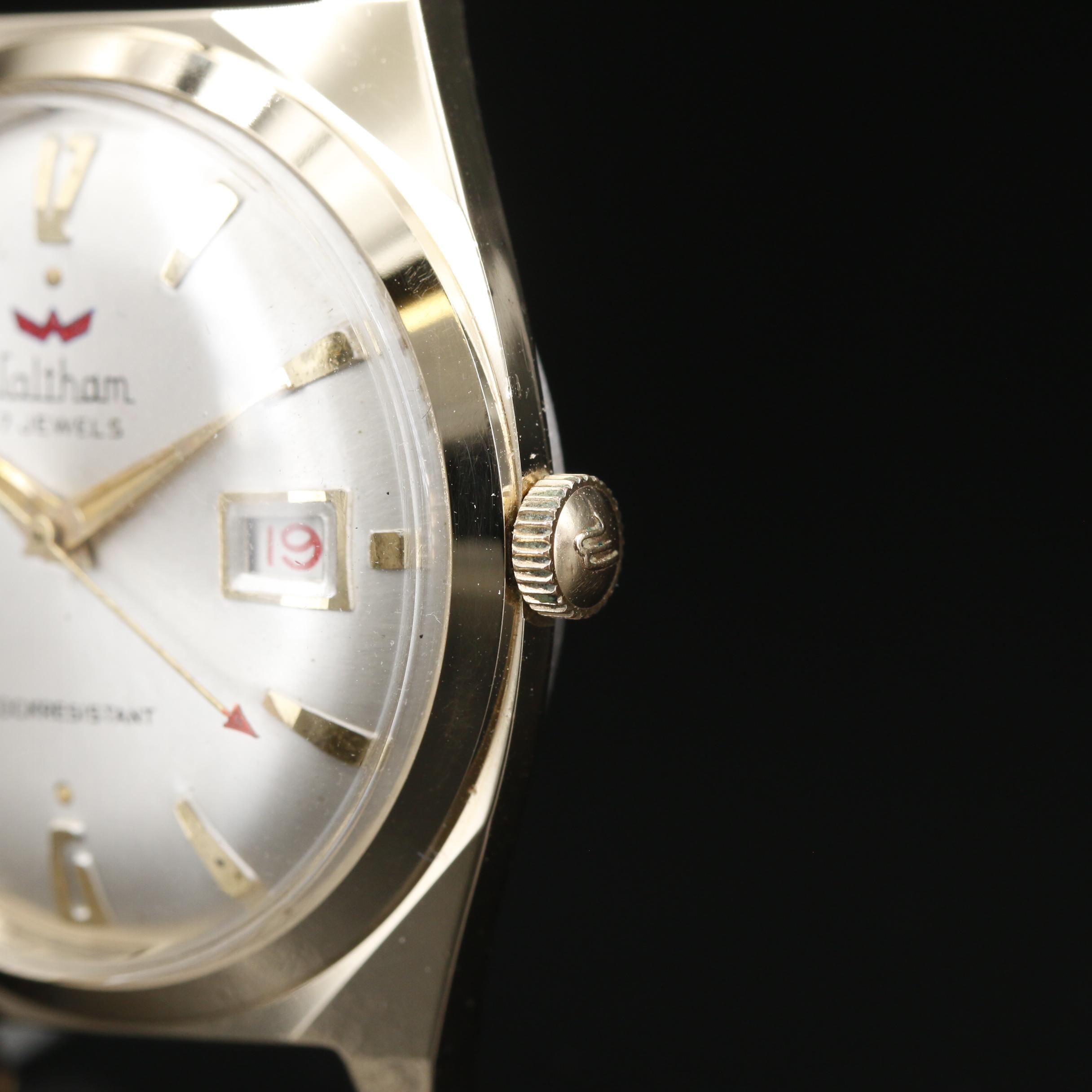 Vintage Waltham Gold Tone Stem Wind Watch