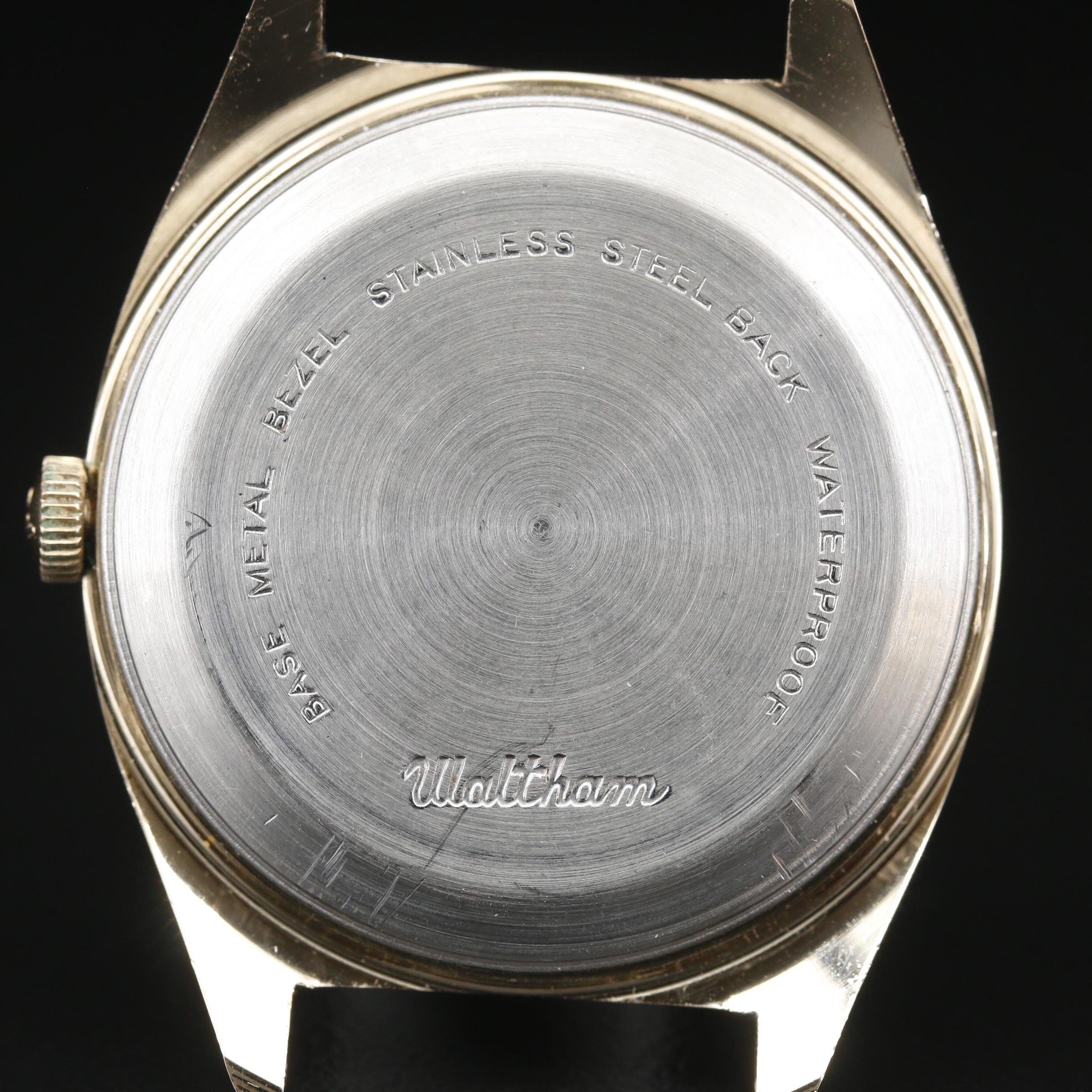 Vintage Waltham Gold Tone Stem Wind Watch