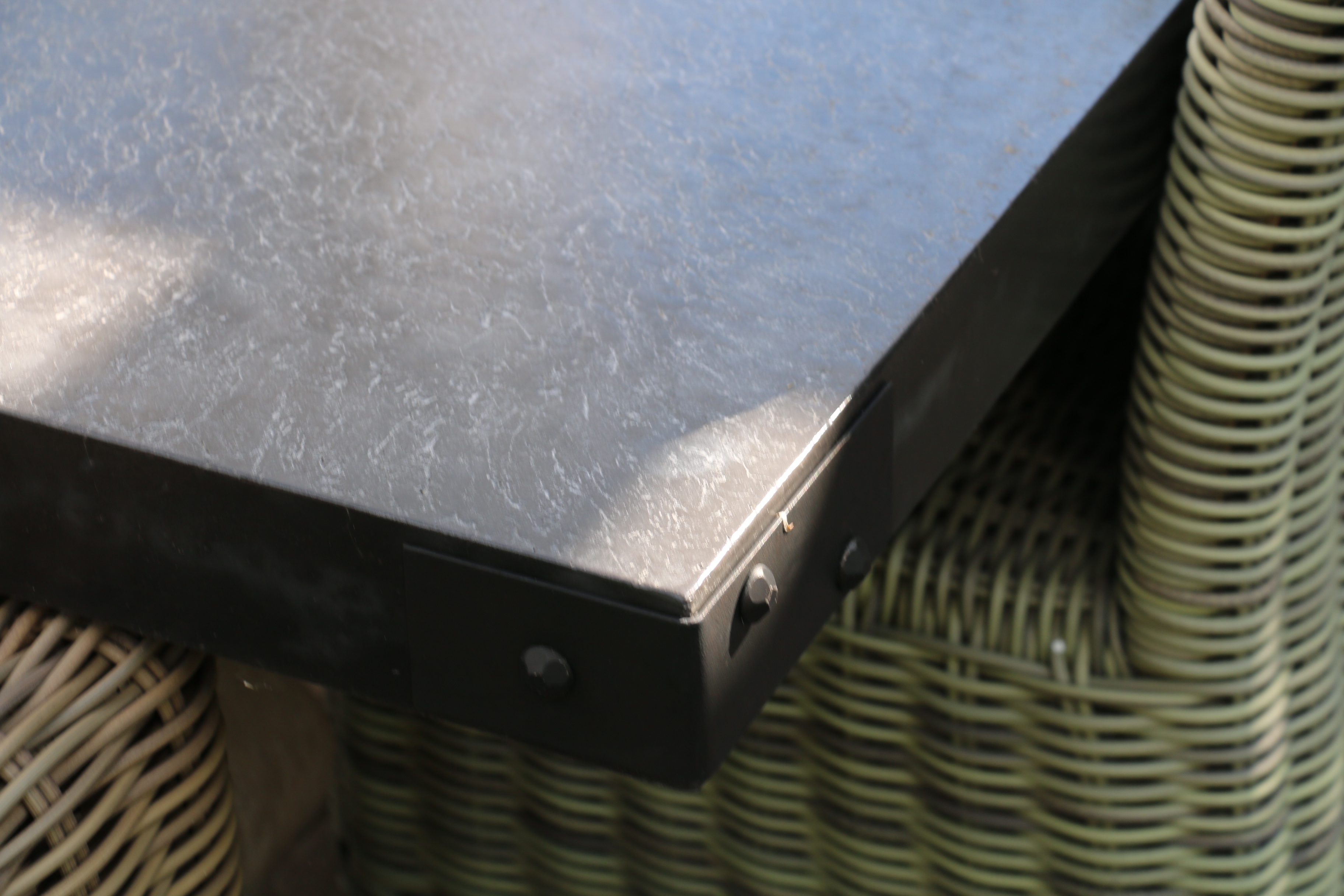 Restoration Hardware "Provence Collection" Wicker Patio Chairs and Dining Table