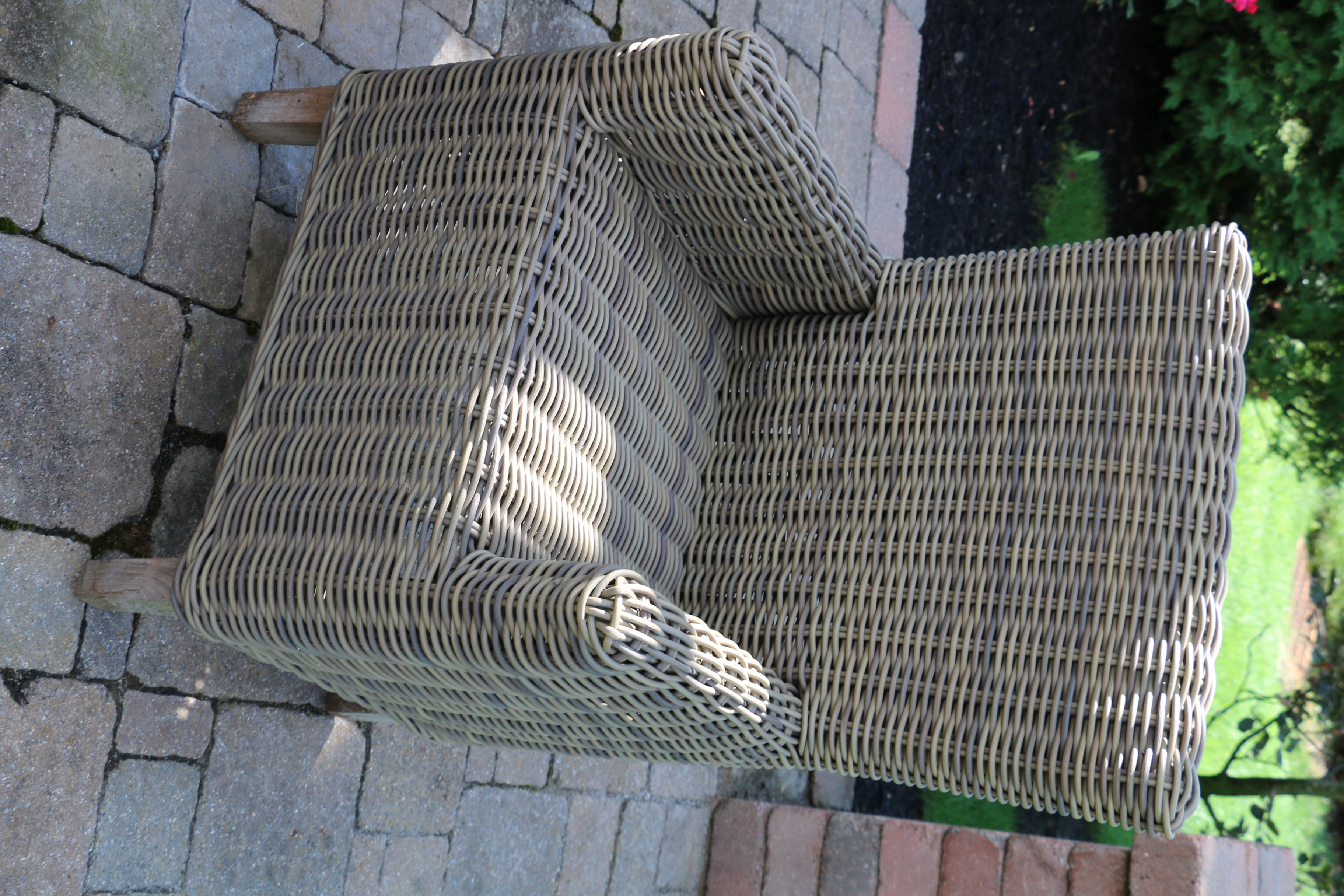 Restoration Hardware "Provence Collection" Wicker Patio Chairs and Dining Table