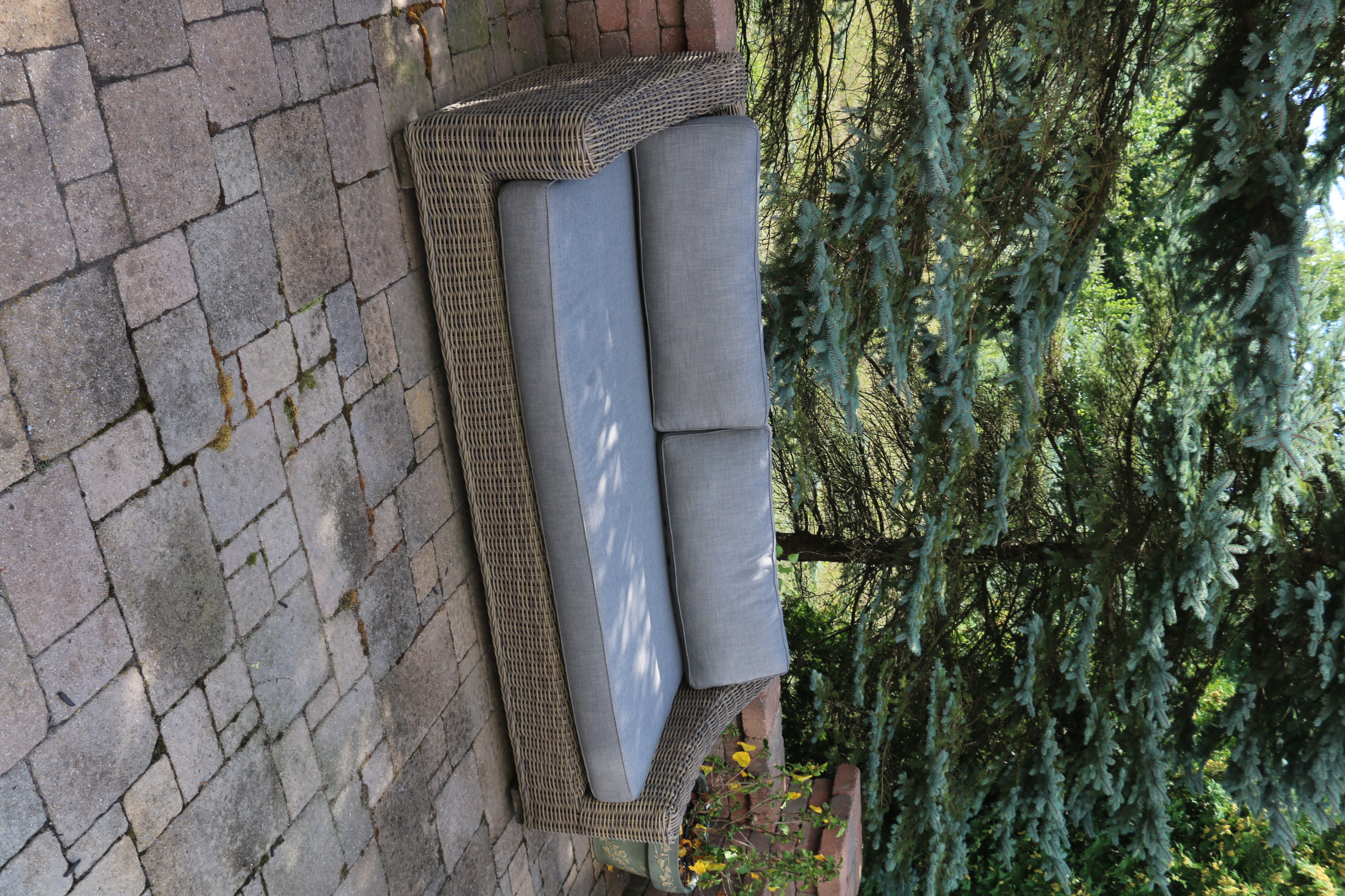 Restoration Hardware "Provence Collection" Wicker Patio Sofa