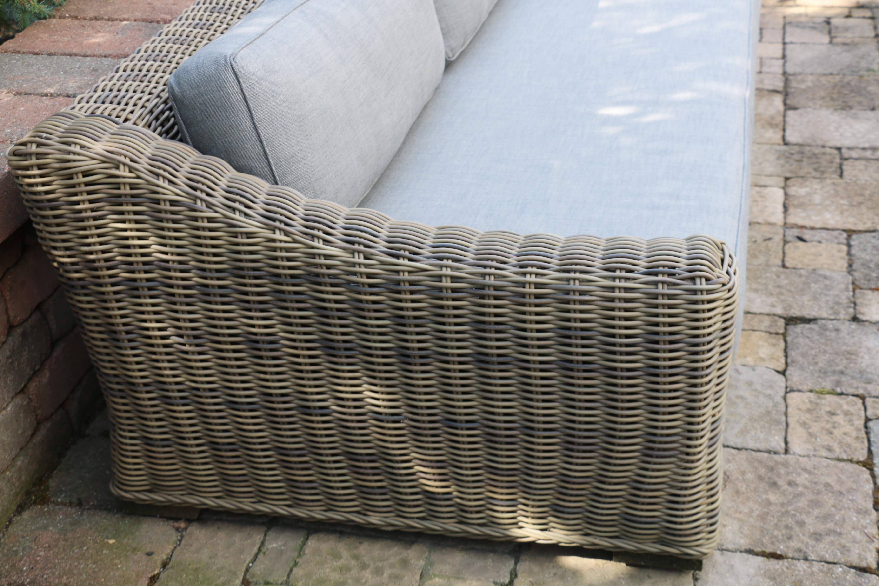 Restoration Hardware "Provence Collection" Wicker Patio Sofa