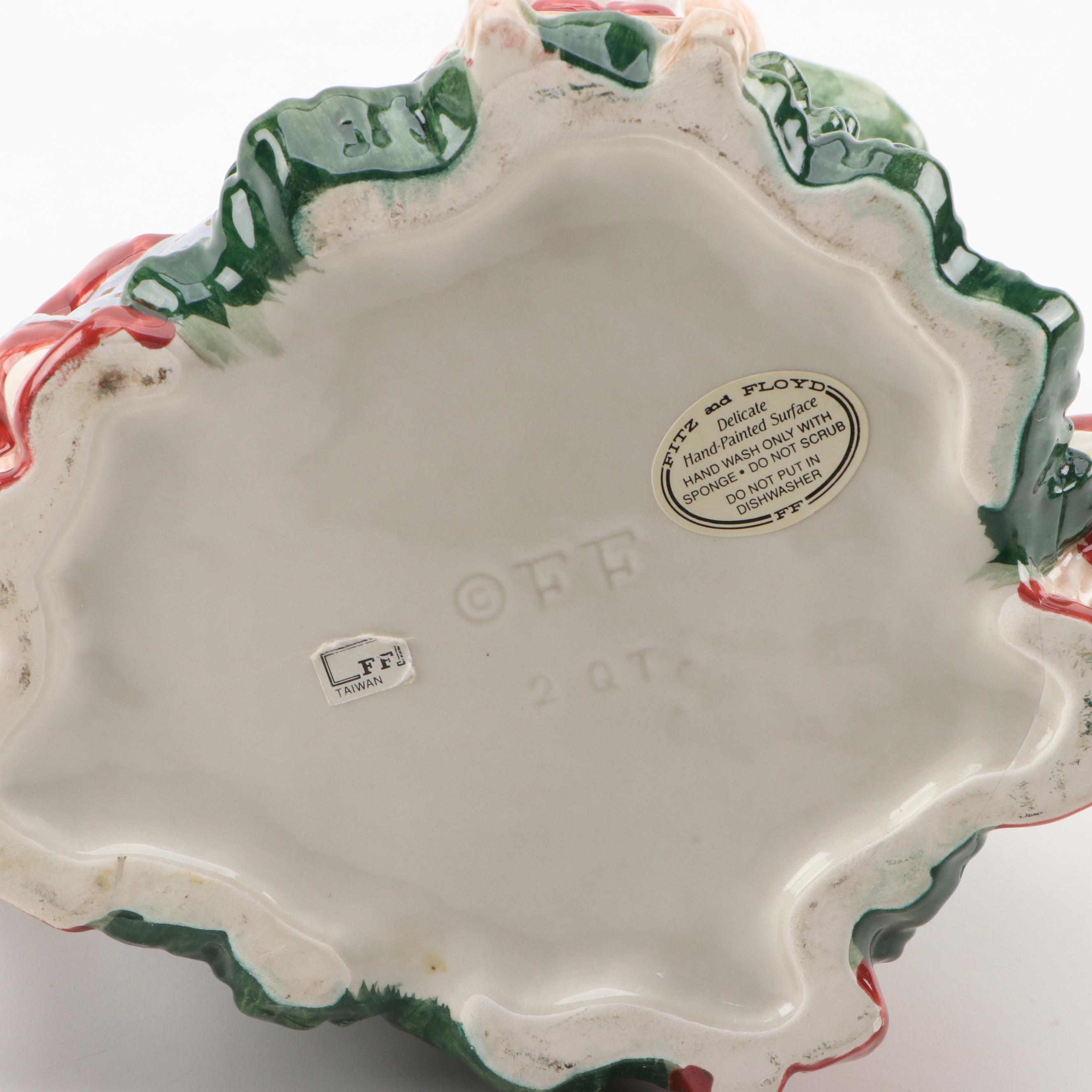 Fitz and Floyd Christmas Elves Tree Pitcher, Deer Candleholder, and more