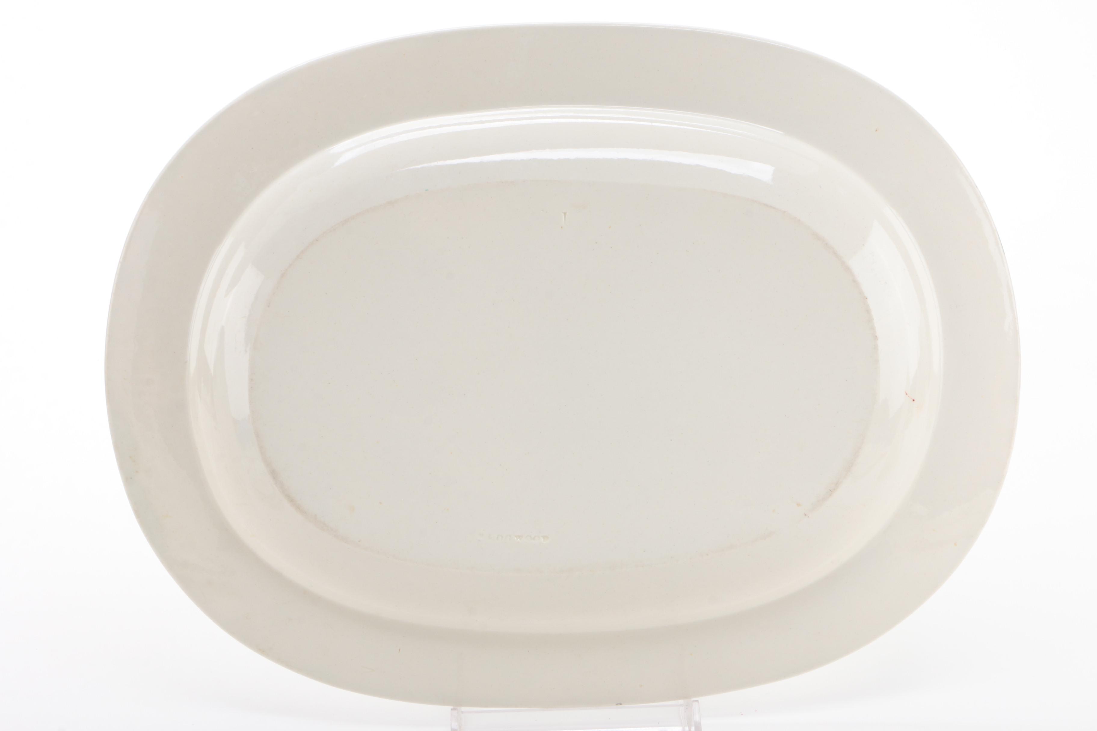 Wedgwood Bell Flower Decorated Earthenware Oval Serveware and Shakers