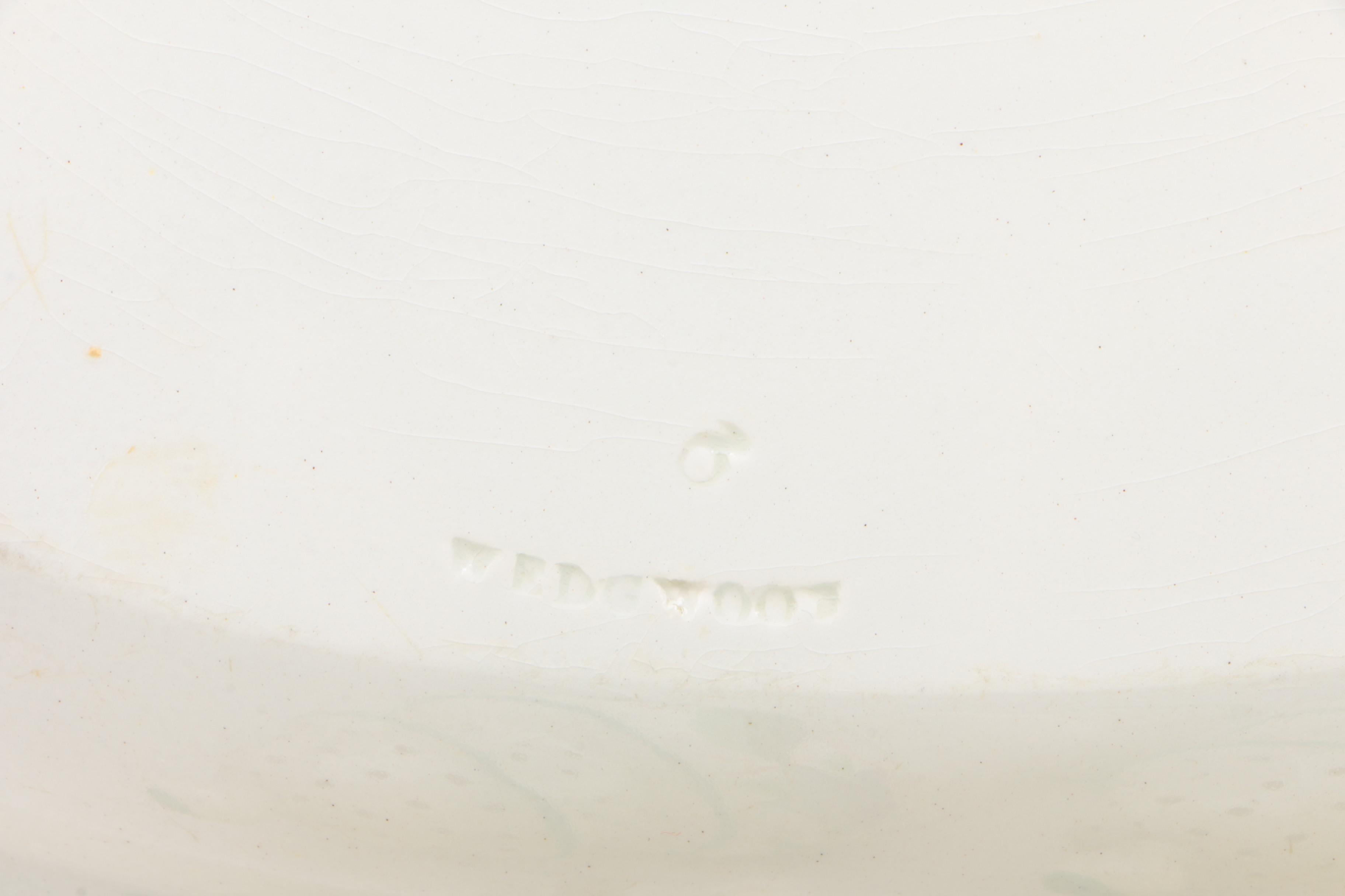 Wedgwood Bell Flower Decorated Earthenware Oval Serveware and Shakers