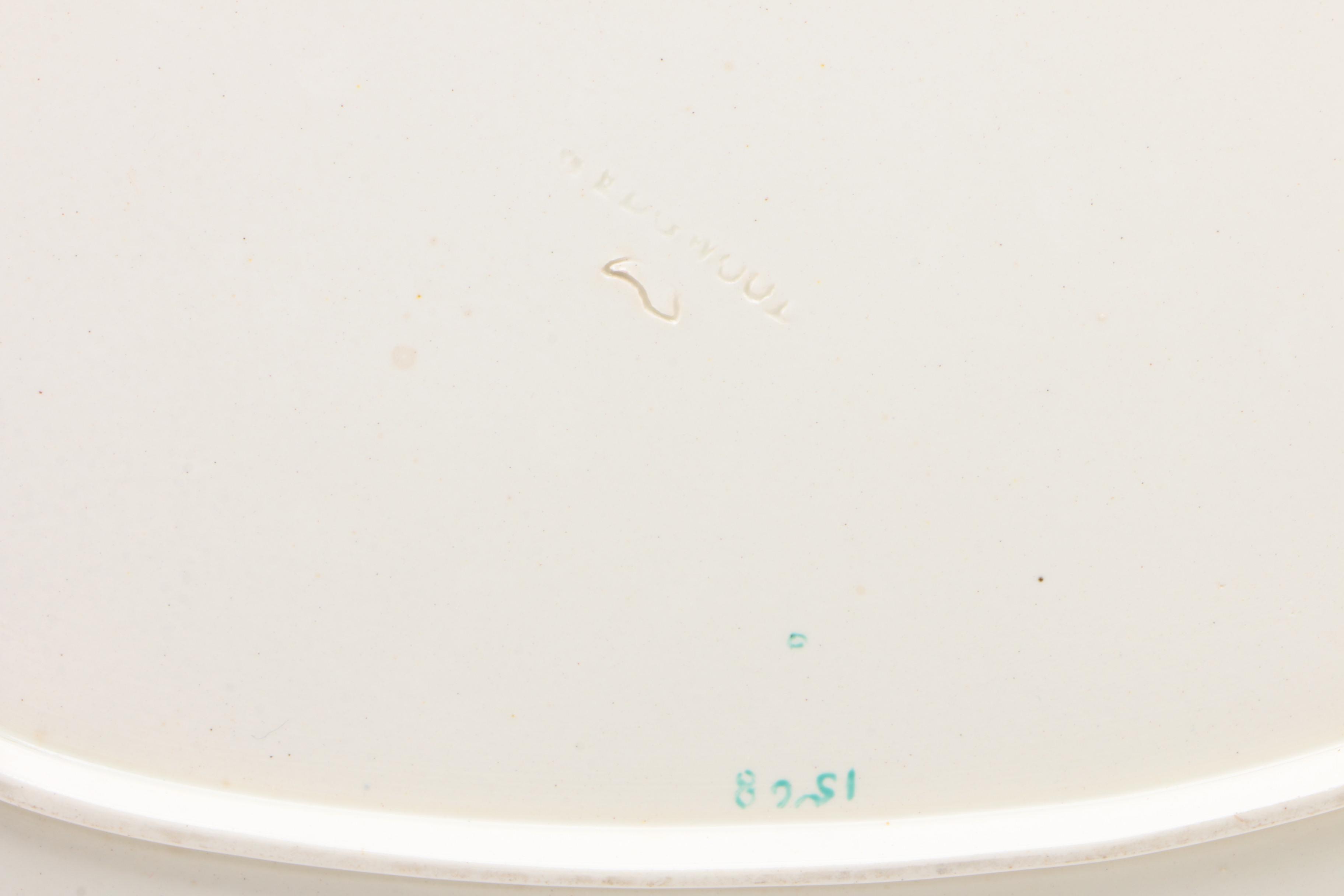 Wedgwood Bell Flower Decorated Earthenware Oval Serveware and Shakers