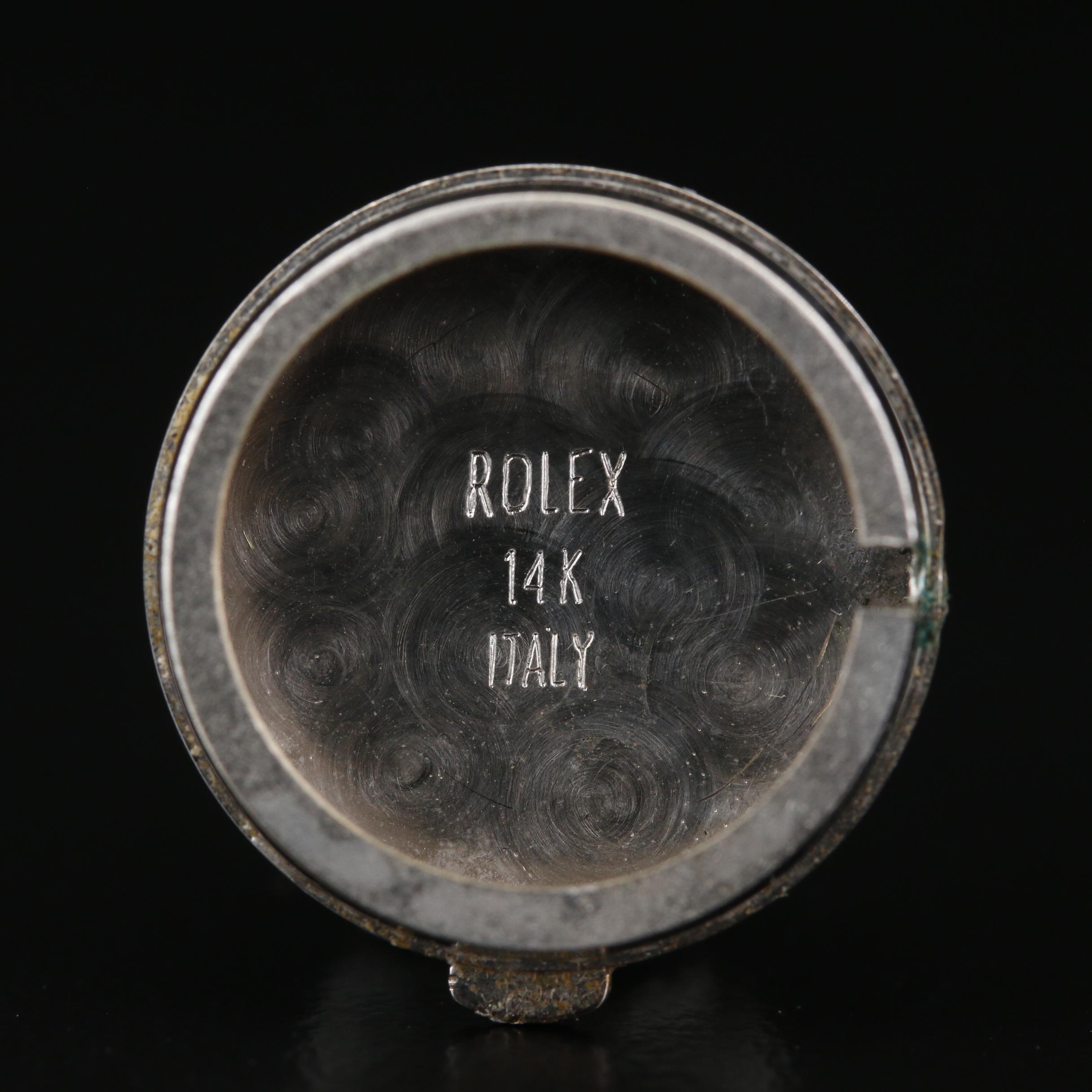 Vintage Rolex 14K Gold and Diamond Stem Wind Watch