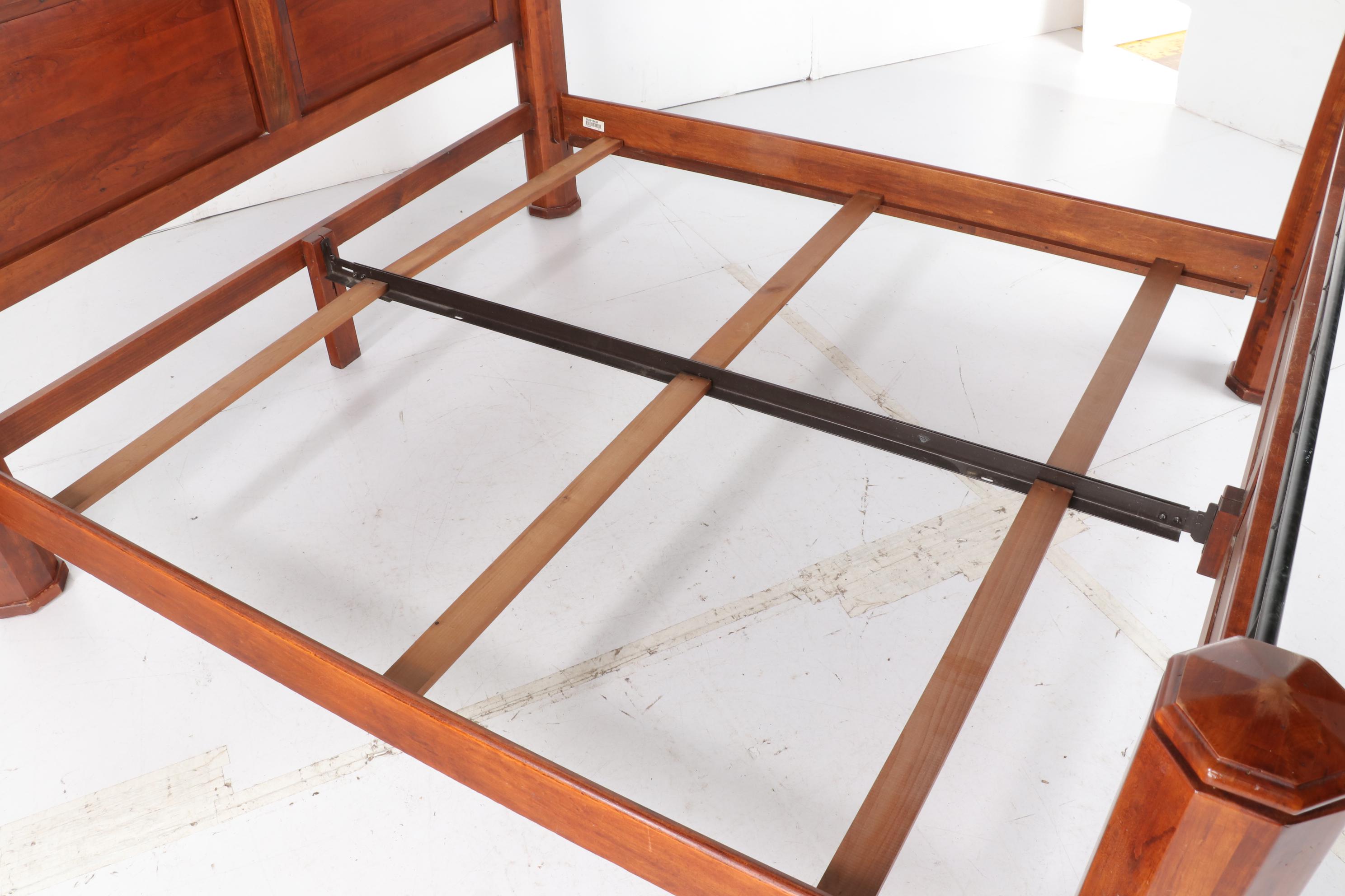 Bob Timberlake for Lexington Furniture Wrought Metal and Cherry King Bed Frame