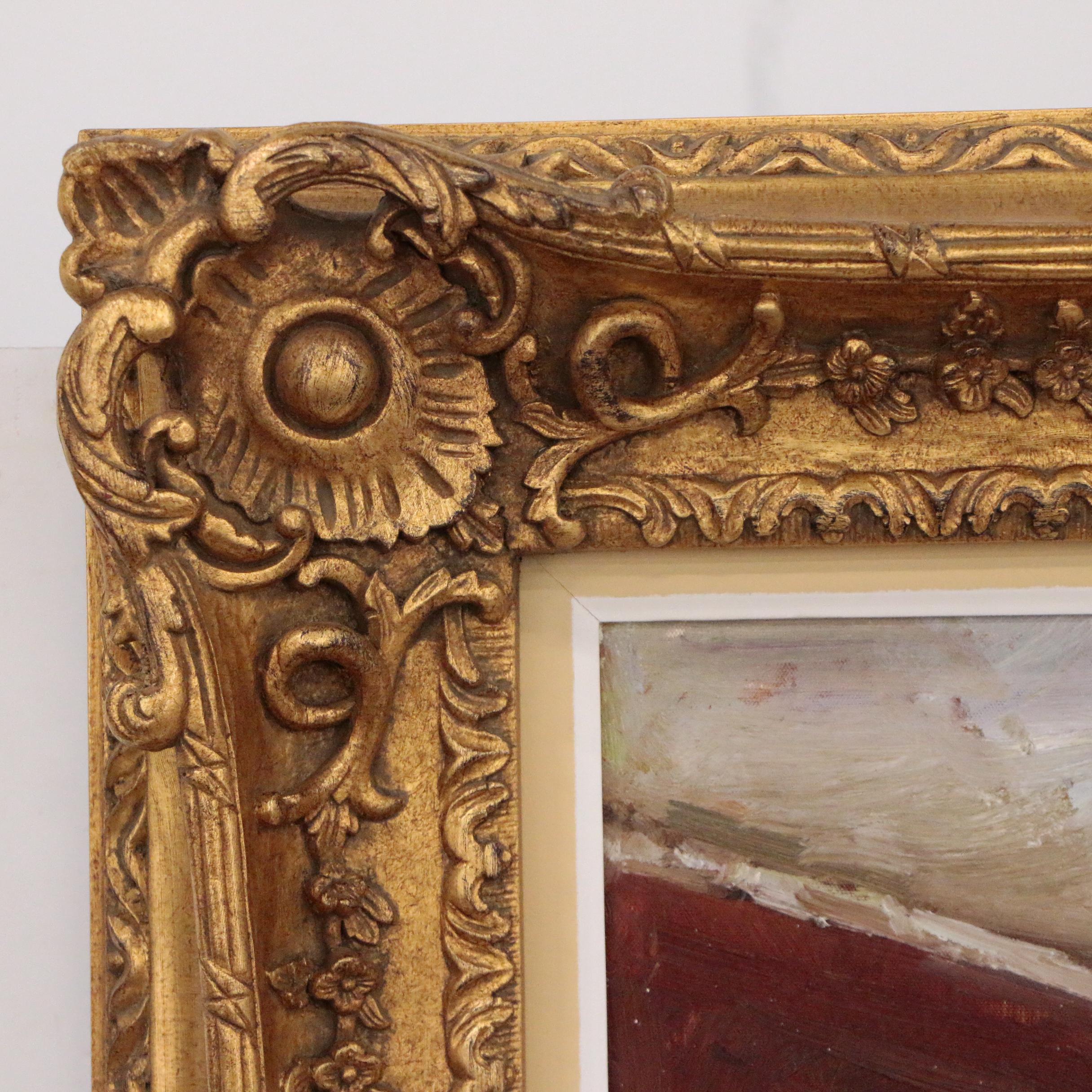 Jasper Kahn Oil Painting of Interior Scene, 21st Century