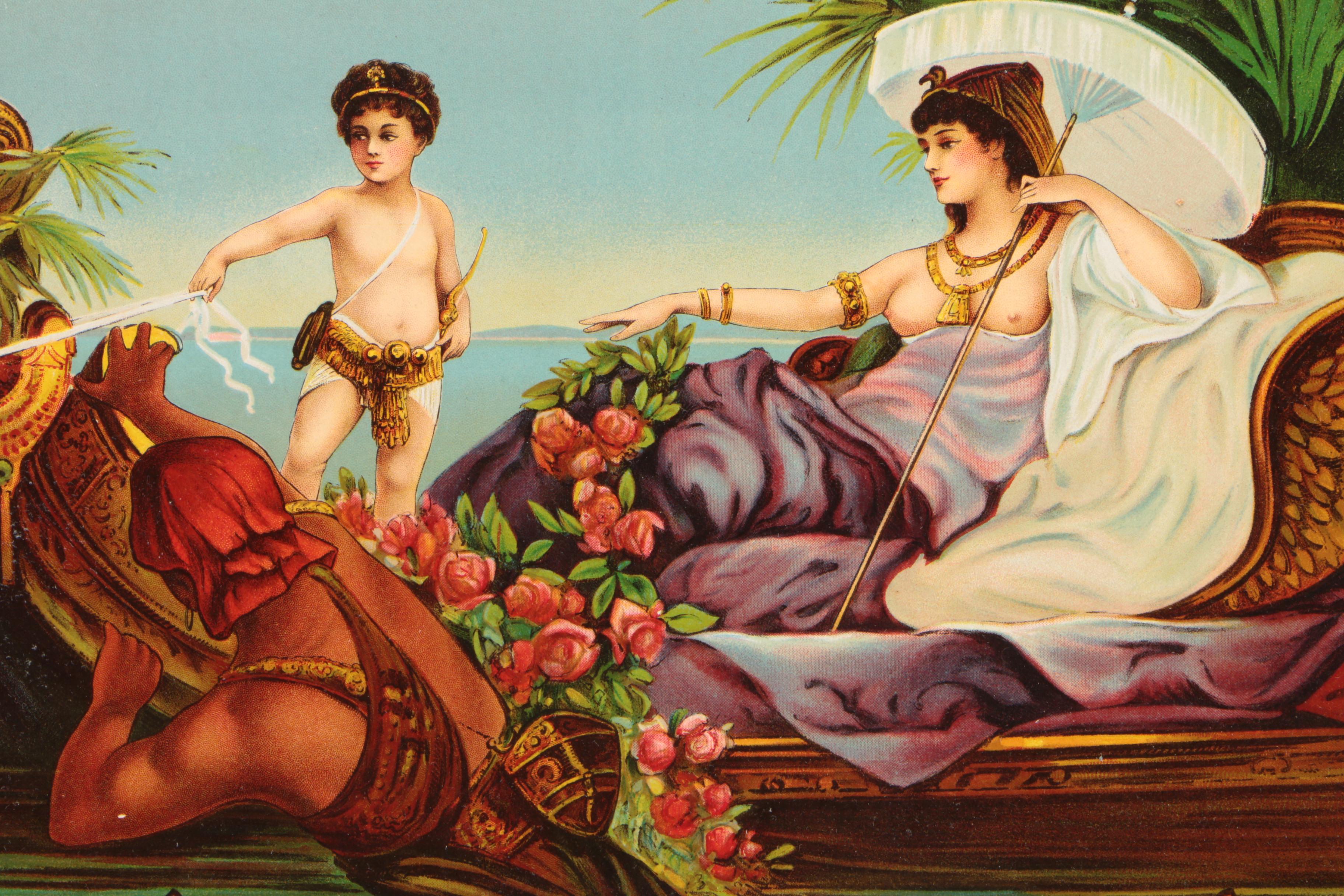 The Henderson Lithograph Co. "Cleopatra Soap" Paper Advertising Signs