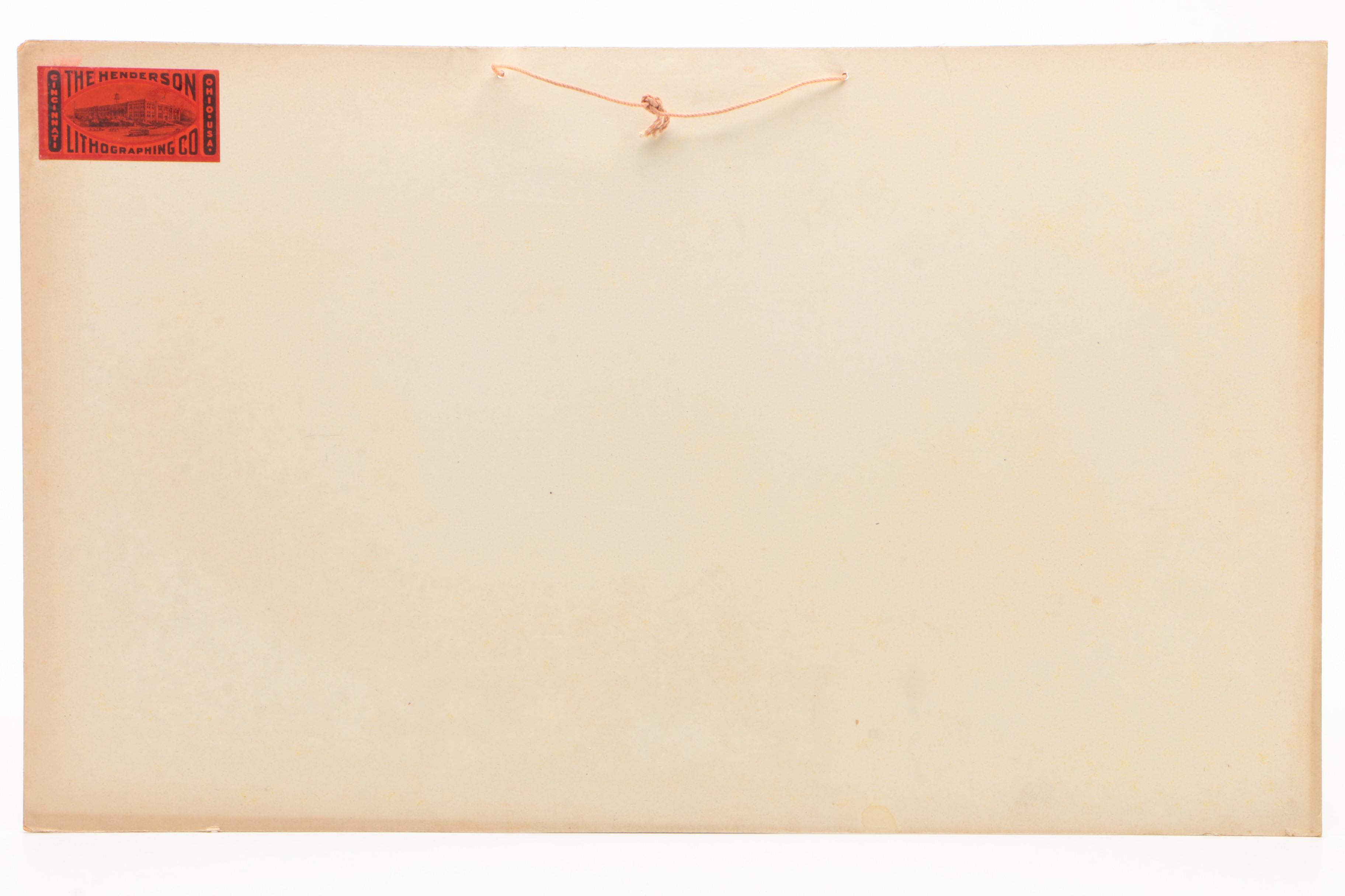 The Henderson Lithograph Co. "Cleopatra Soap" Paper Advertising Signs