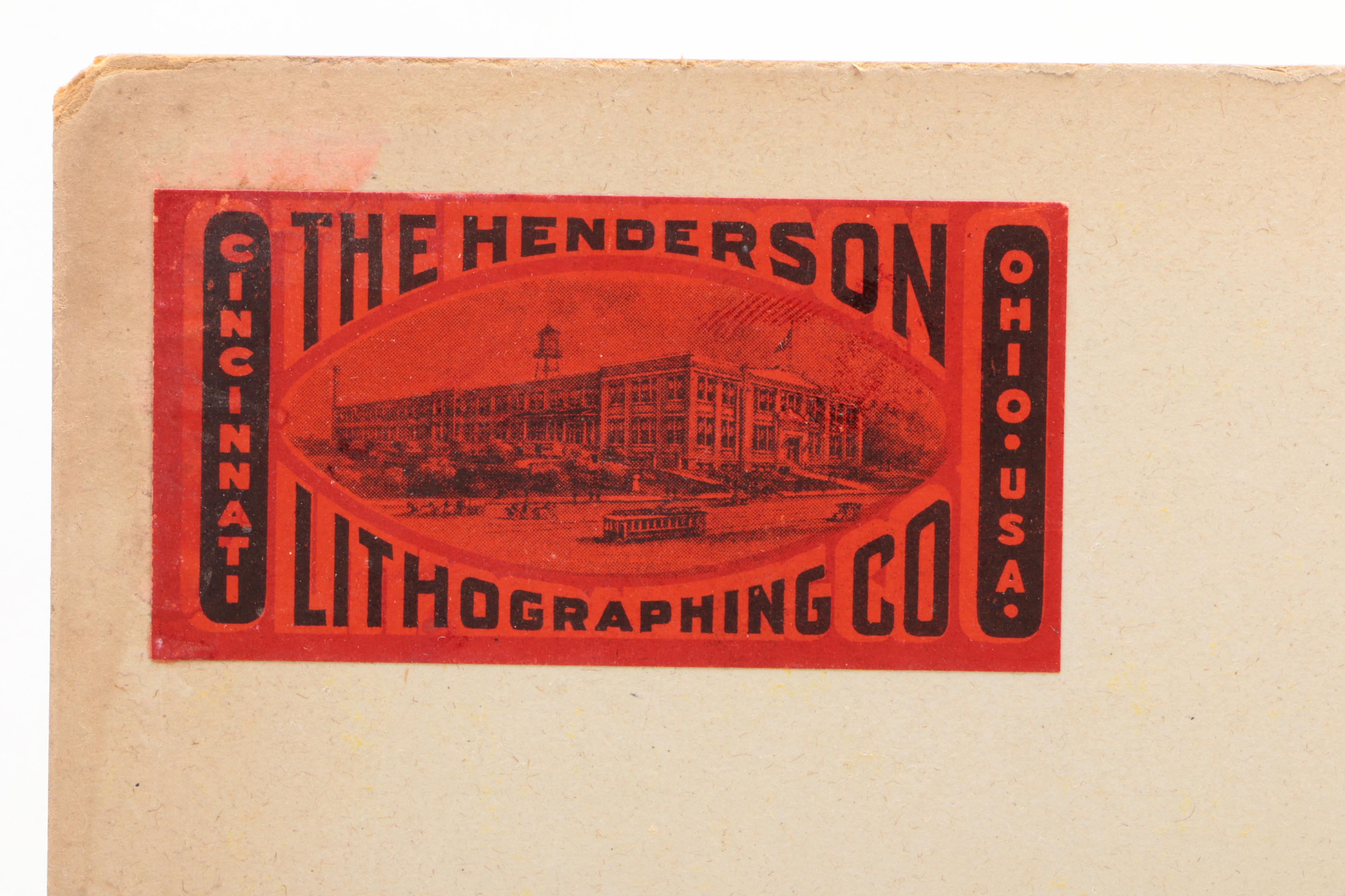 The Henderson Lithograph Co. "Cleopatra Soap" Paper Advertising Signs