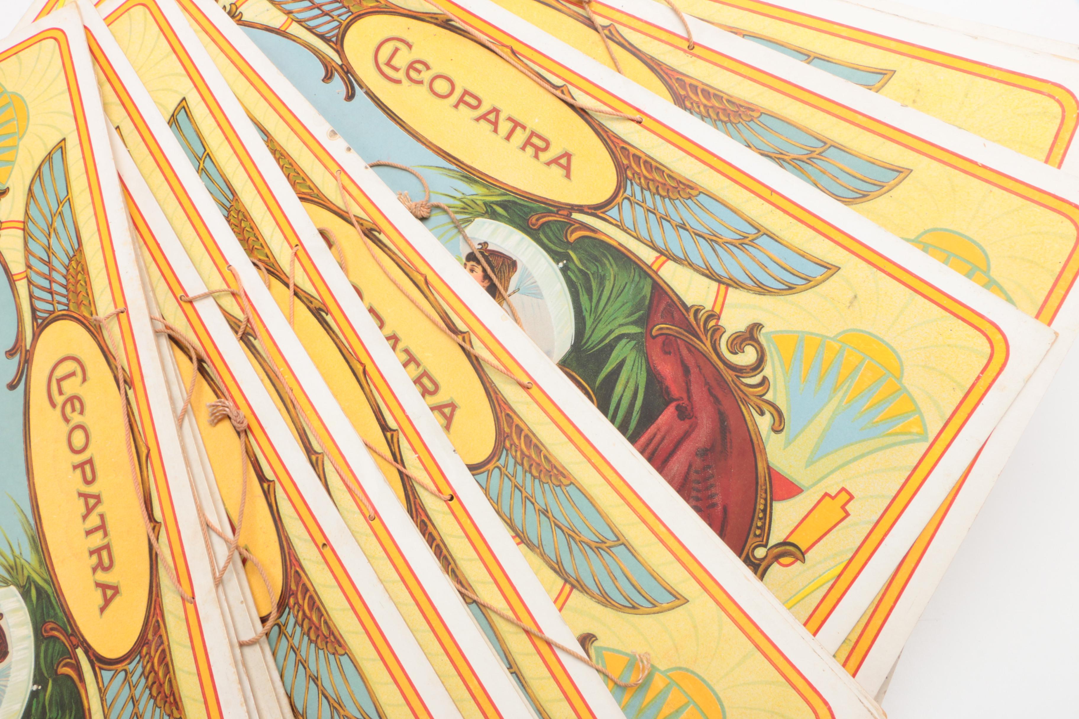 The Henderson Lithograph Co. "Cleopatra Soap" Paper Advertising Signs