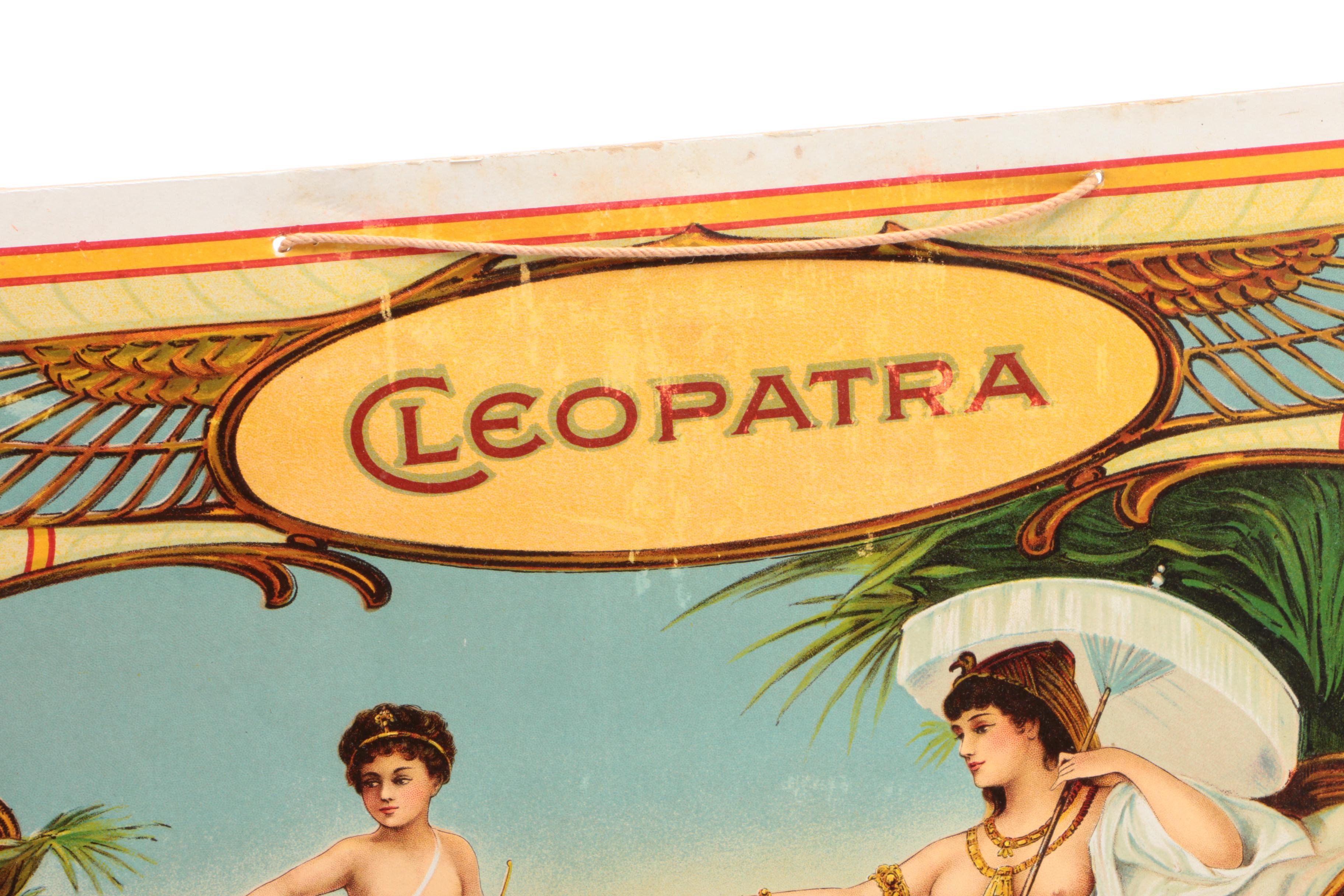 The Henderson Lithograph Co. "Cleopatra Soap" Paper Advertising Signs