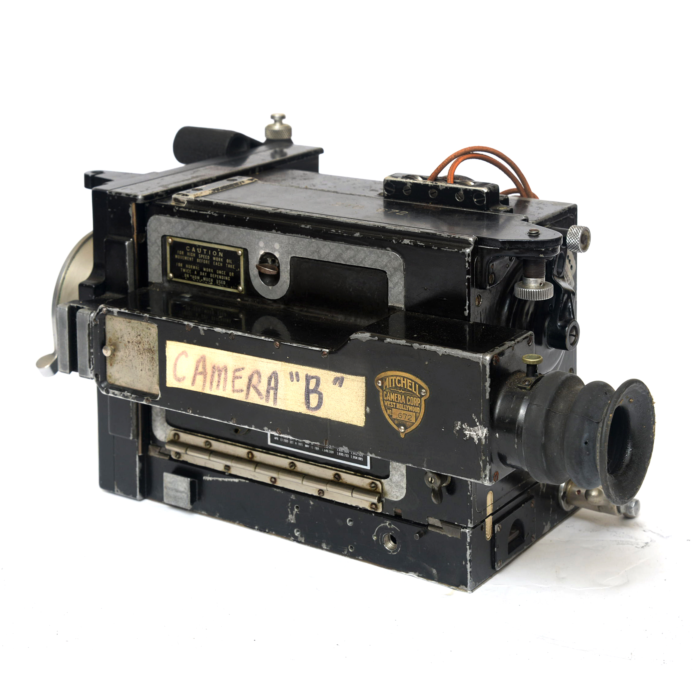 Important Mitchell Camera No. 672 35mm Motion Picture Camera, Film and Motor