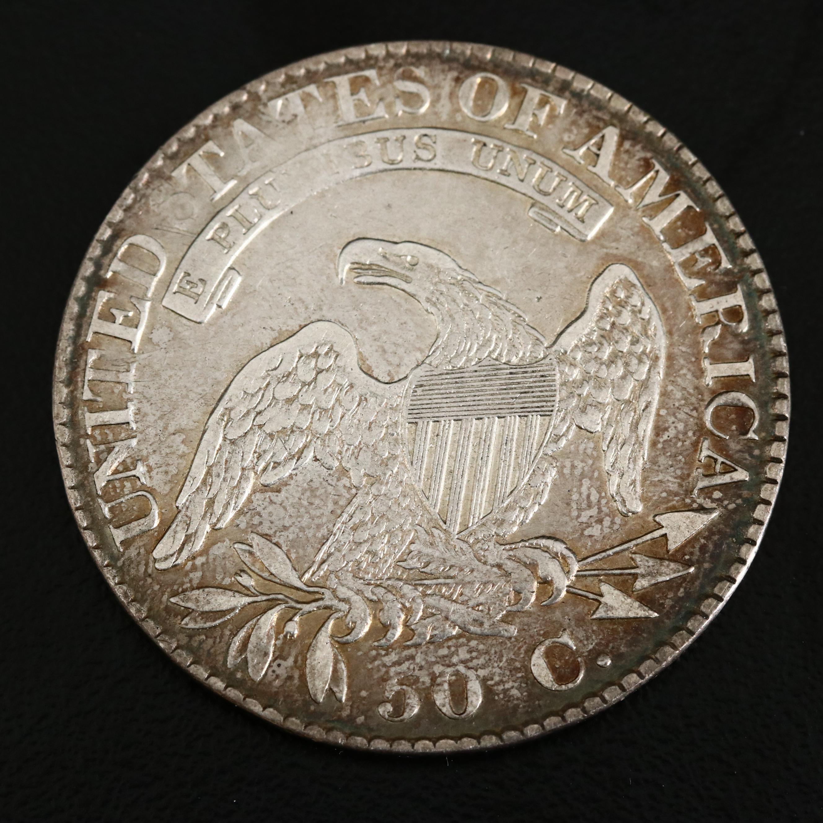 1824 Capped Bust Silver Half Dollar