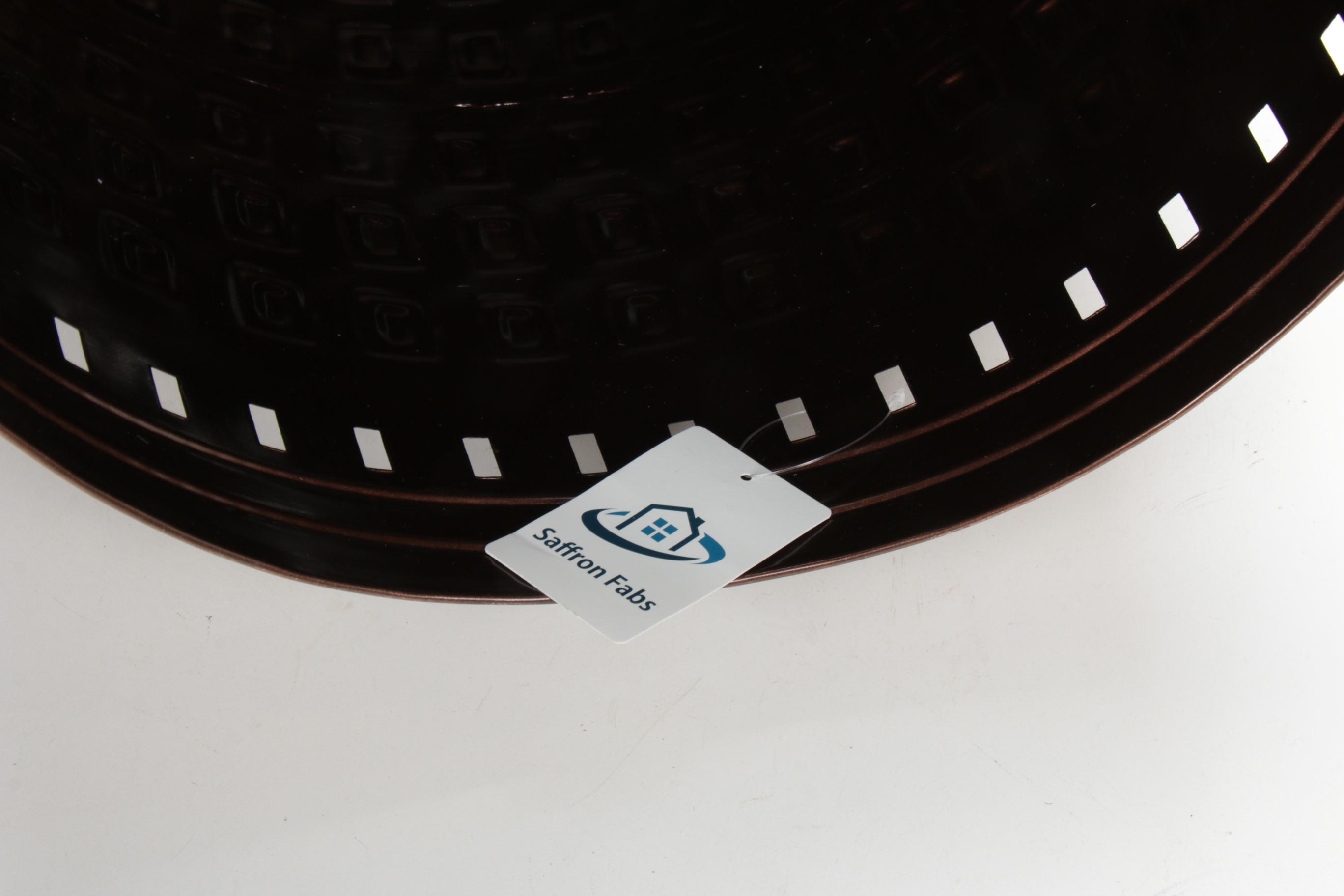 Saffron Fabs Hand Tooled Hammered Metal Stool/ Table