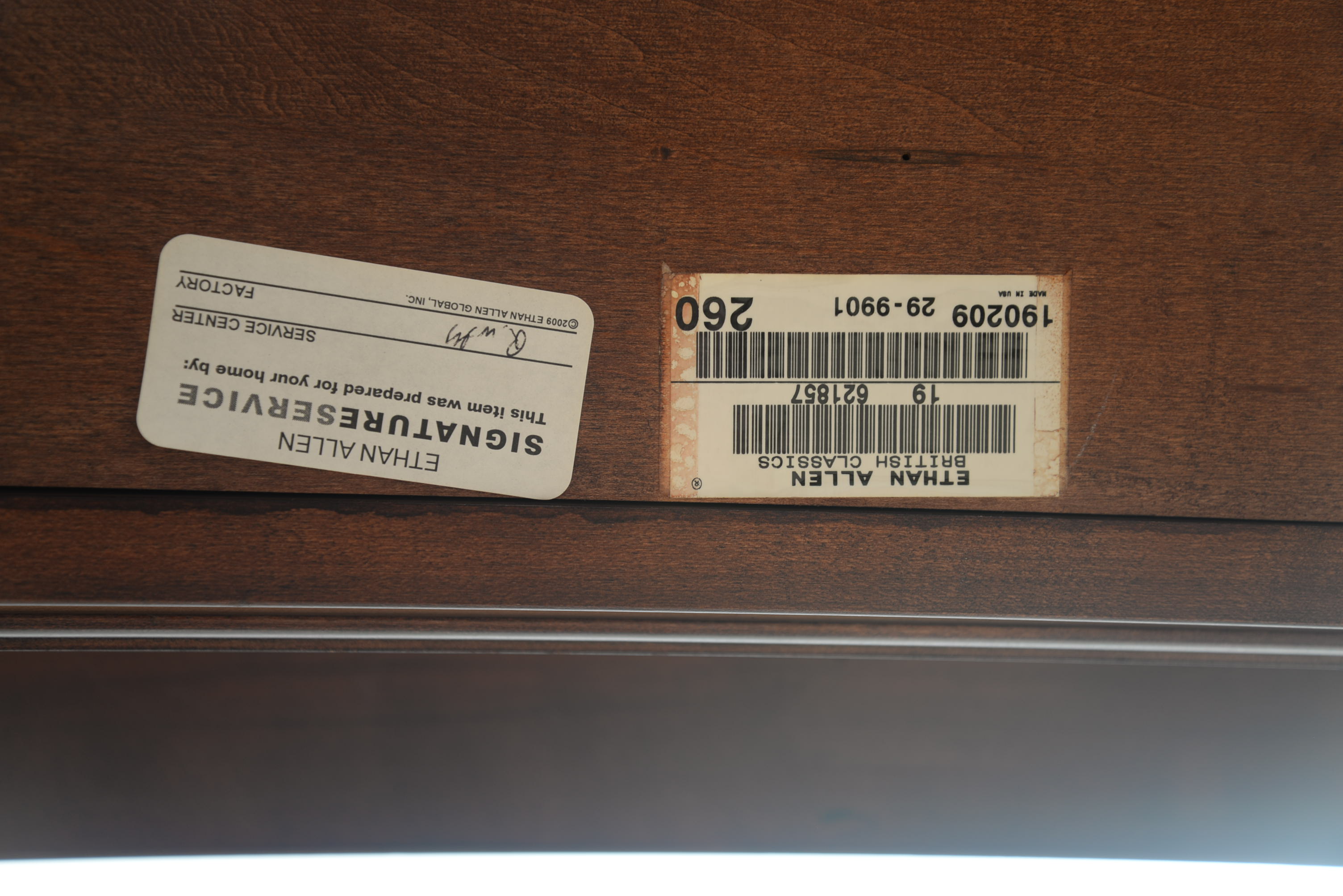 Ethan Allen "British Classics" Collection Convertible Console Dining Table