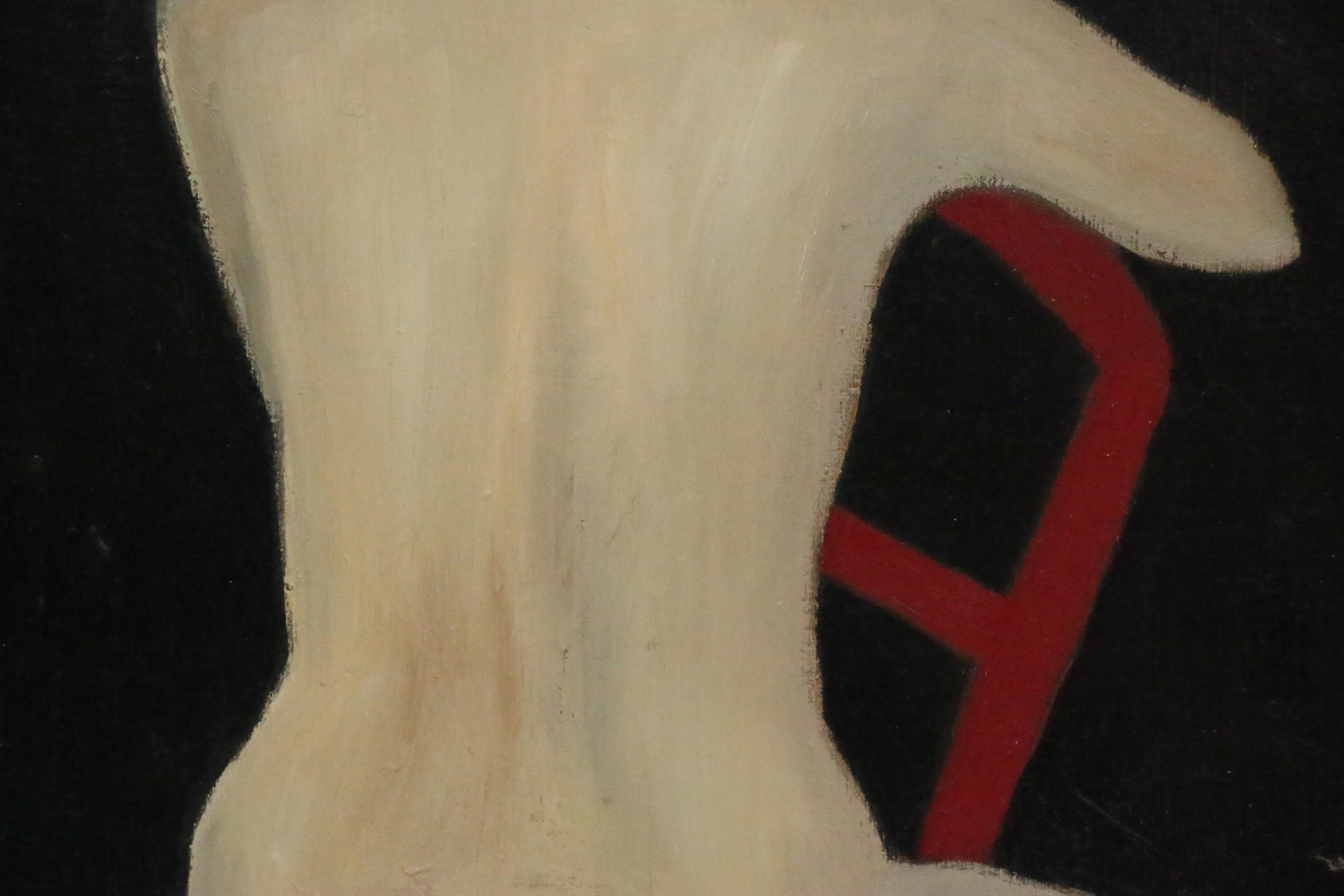 Micheline Daemen Oil Painting of Seated Female Nude