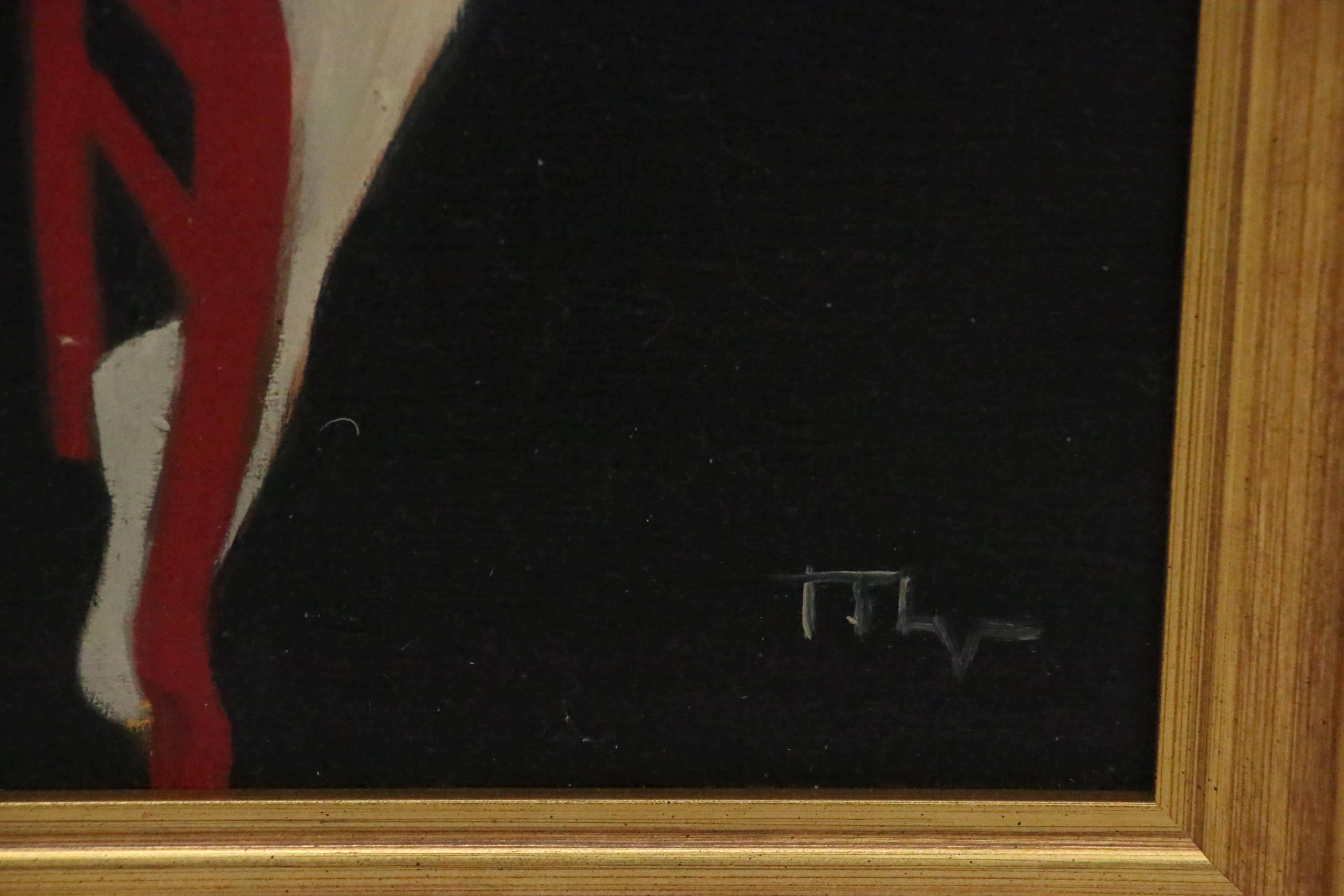 Micheline Daemen Oil Painting of Seated Female Nude