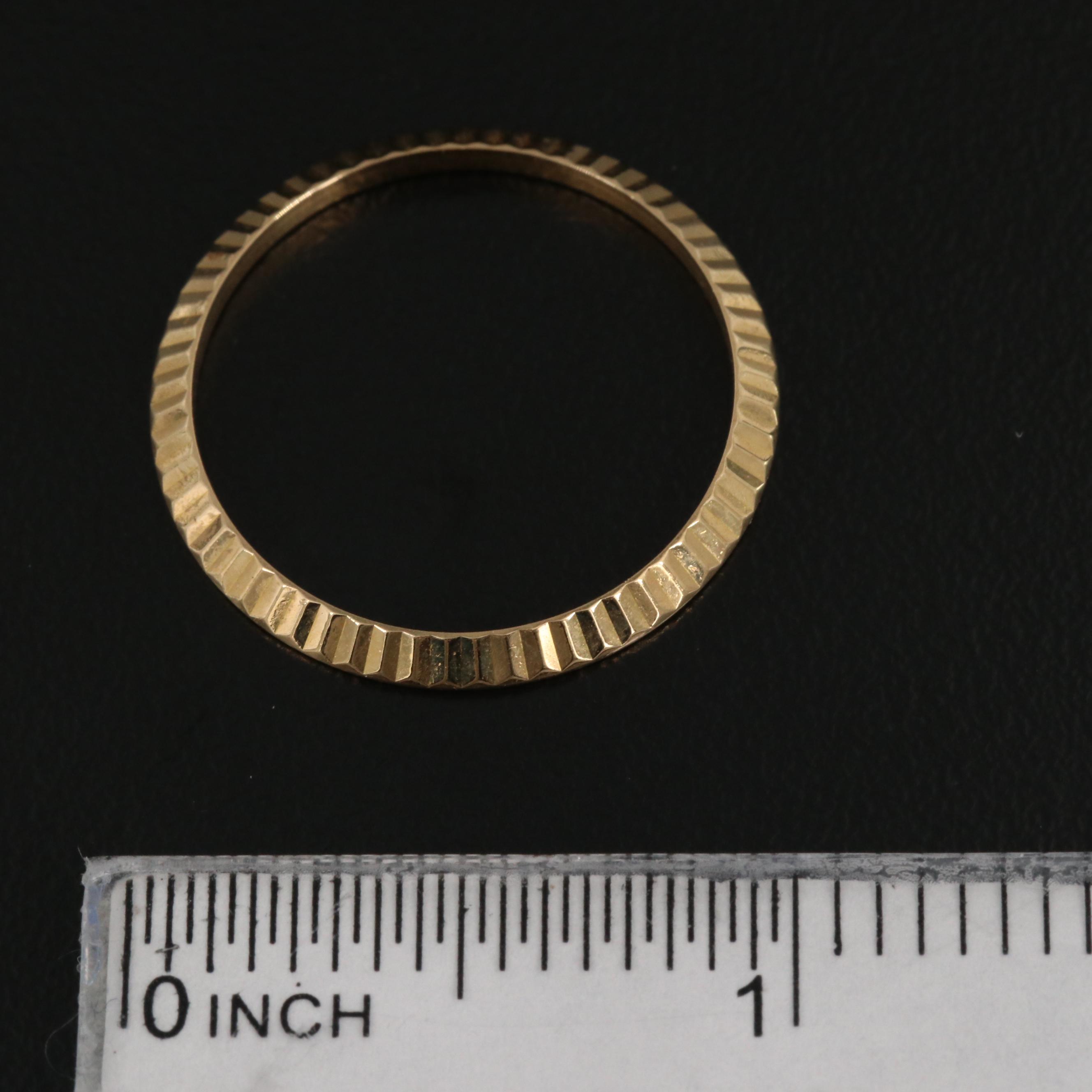 Rolex 18K Gold Fluted Bezel