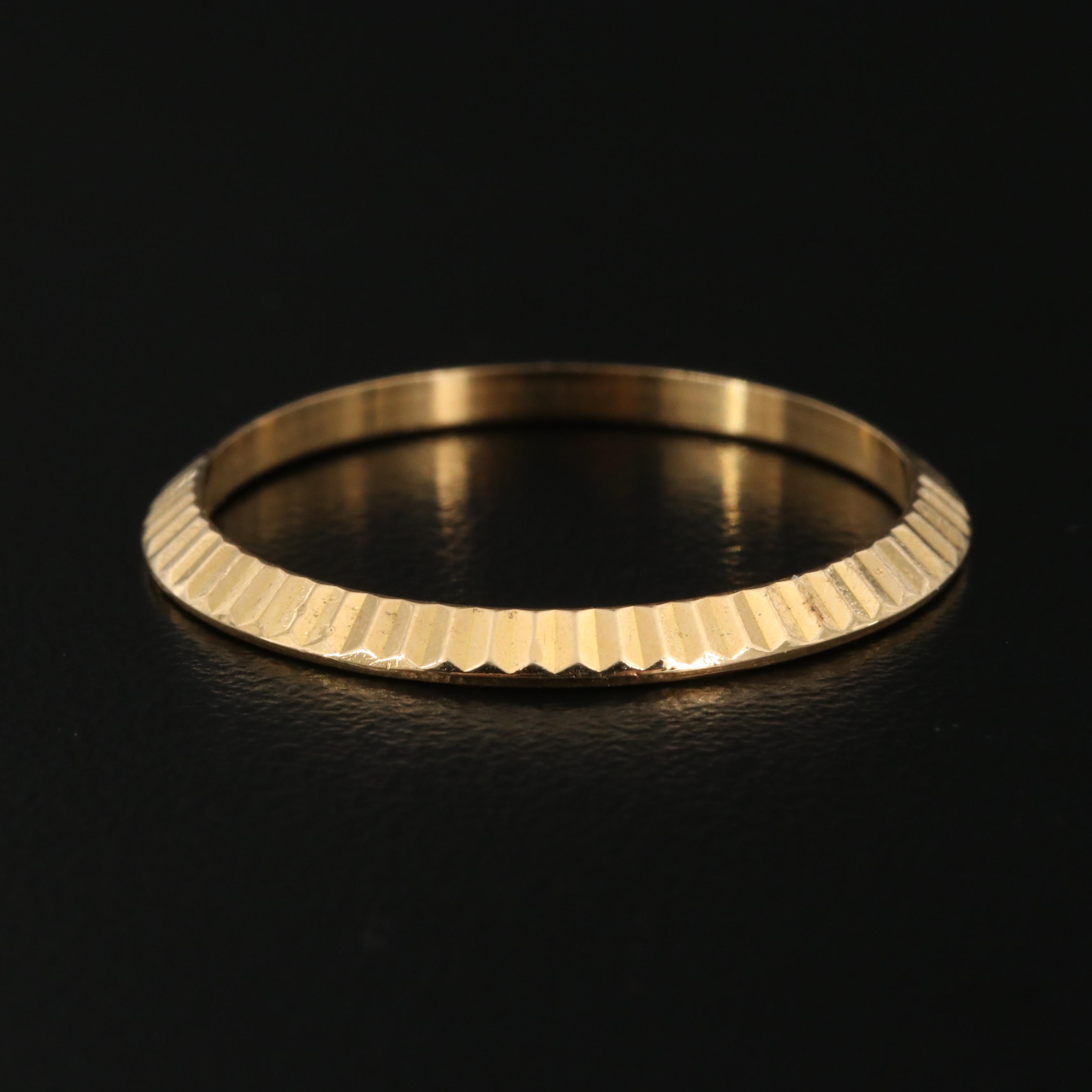 Rolex 18K Gold Fluted Bezel