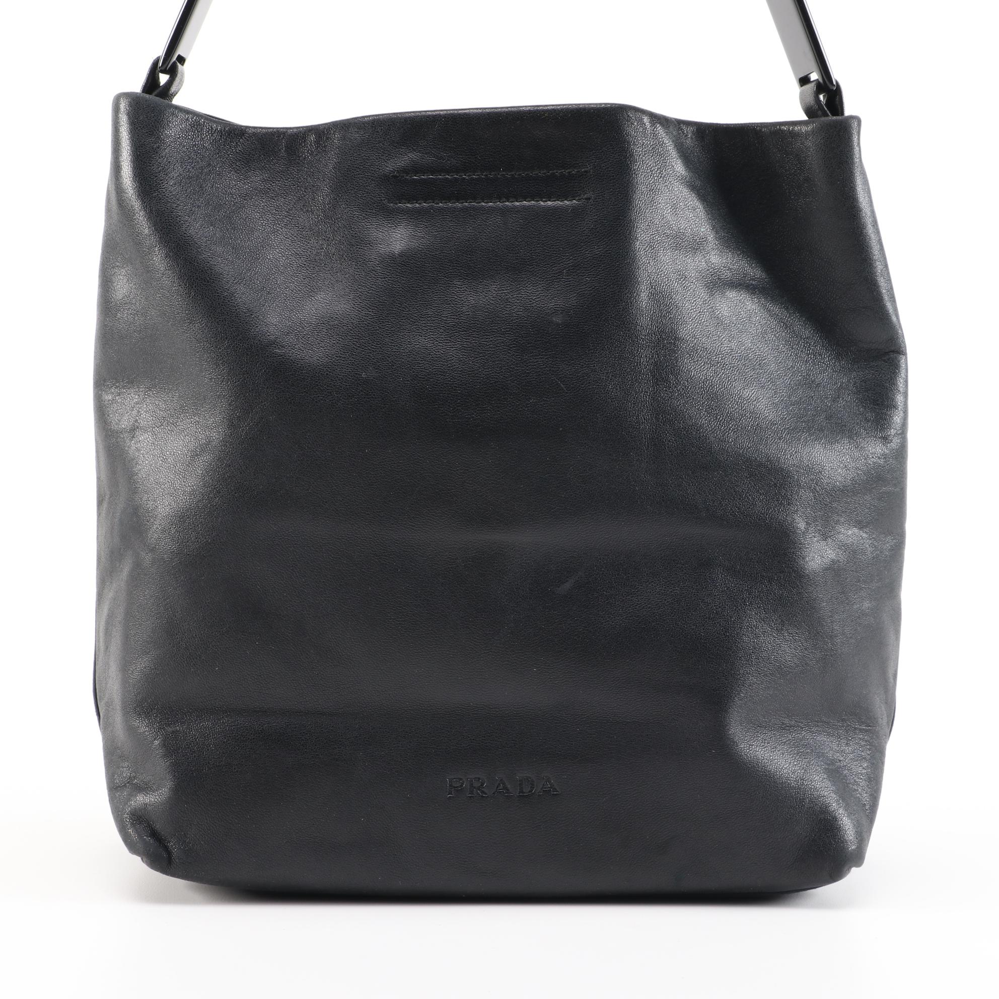 Prada Black Leather Handbag