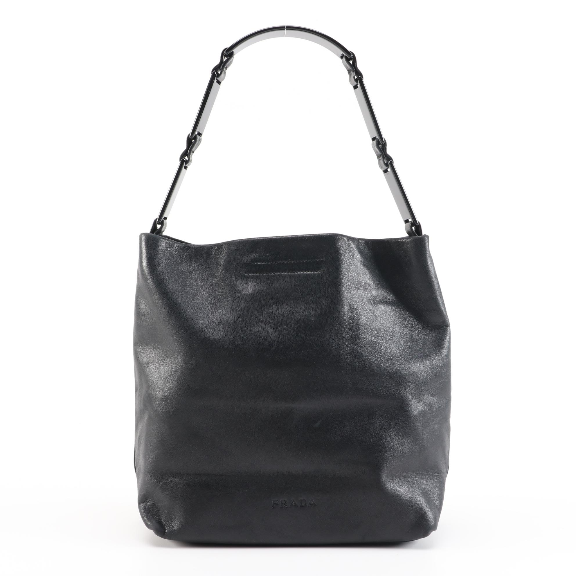 Prada Black Leather Handbag