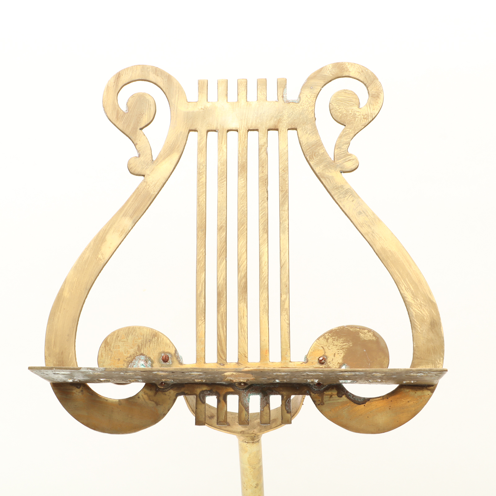 Lyre Shaped Brass Music Stand