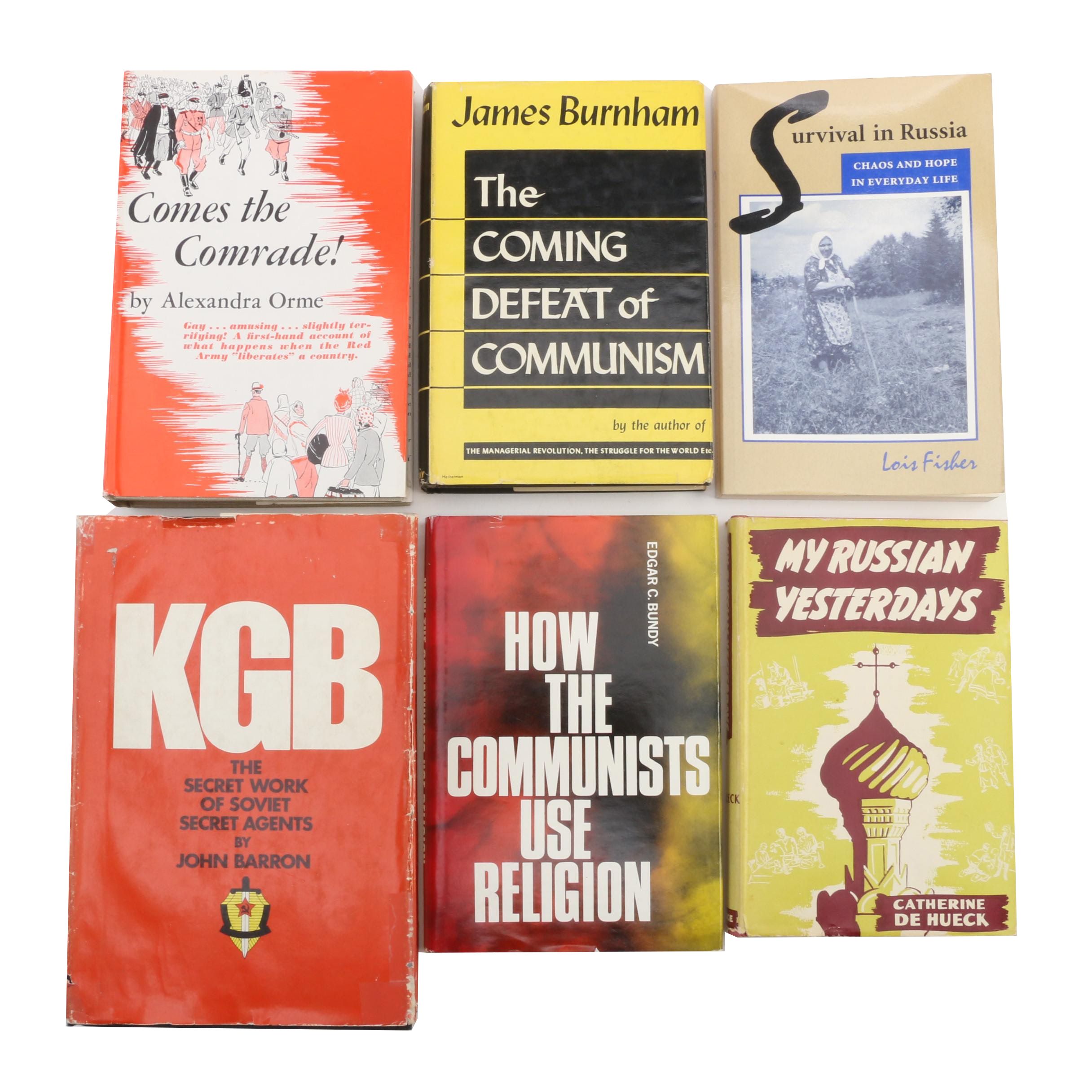 First Edition "KGB: The Secret Work of Soviet Agents" by Barron with Other Books