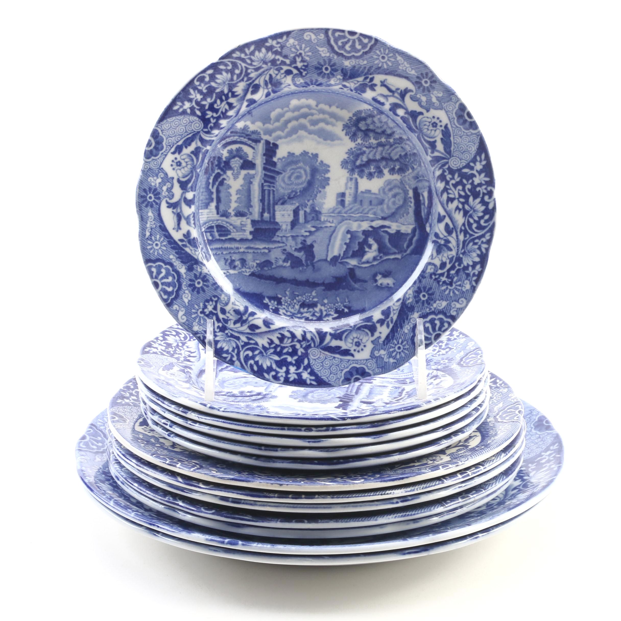 Copeland Spode "Italian" Earthenware Dinnerware, 1930s