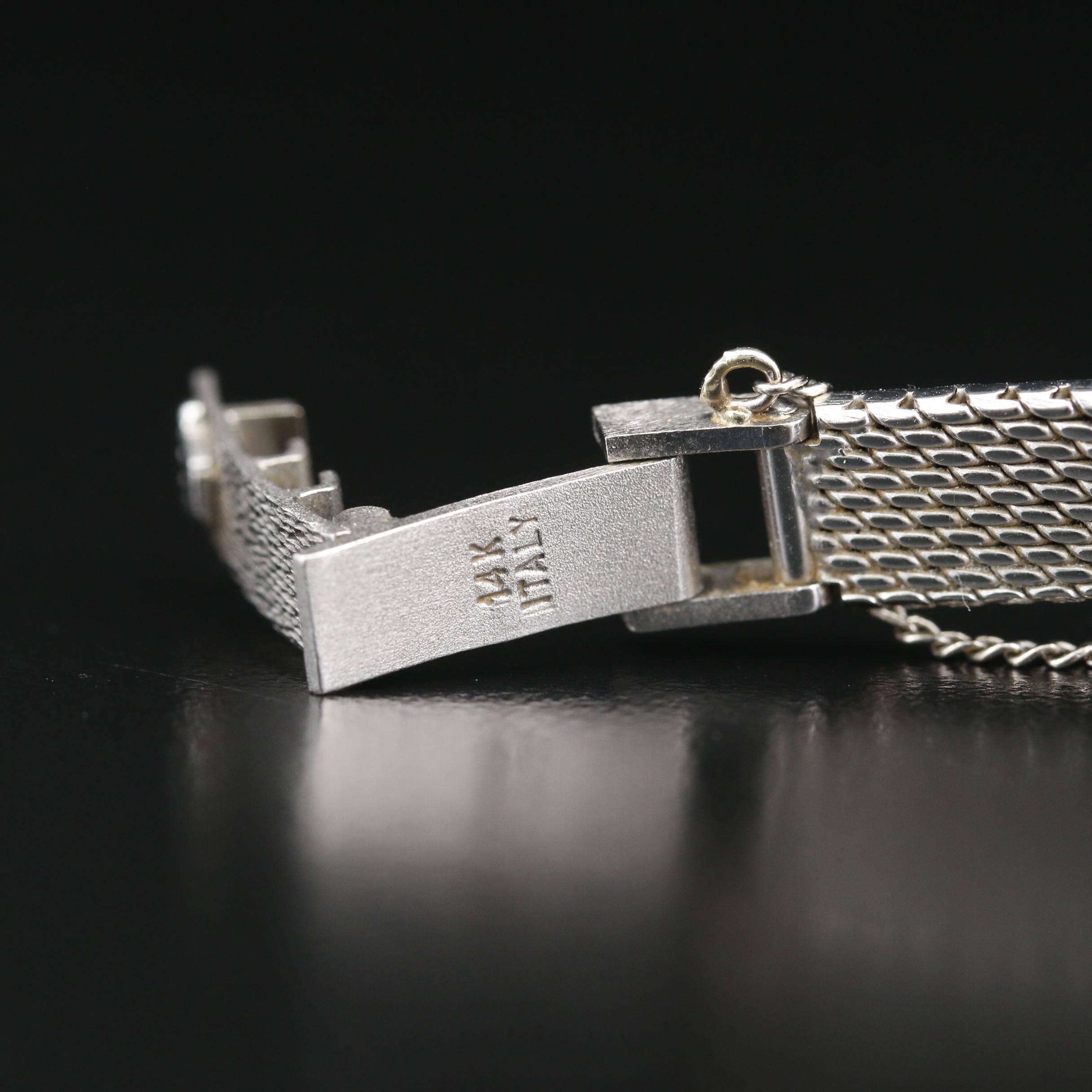 Vintage Rolex 14K Gold and Diamond Stem Wind Watch