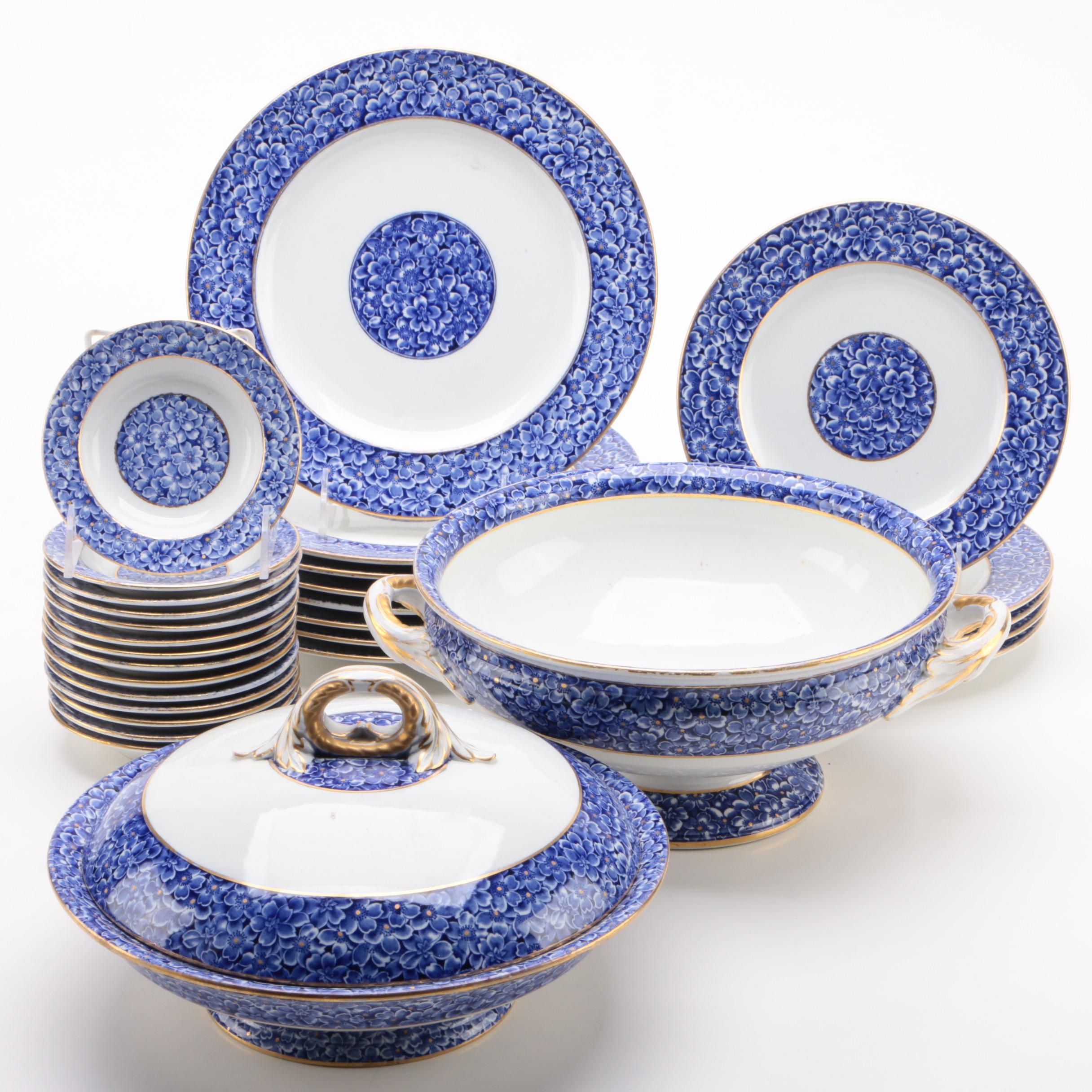 John Lewis ANYDAY Watercolour Floral Porcelain Dinnerware Set, 12 Piece - View #12