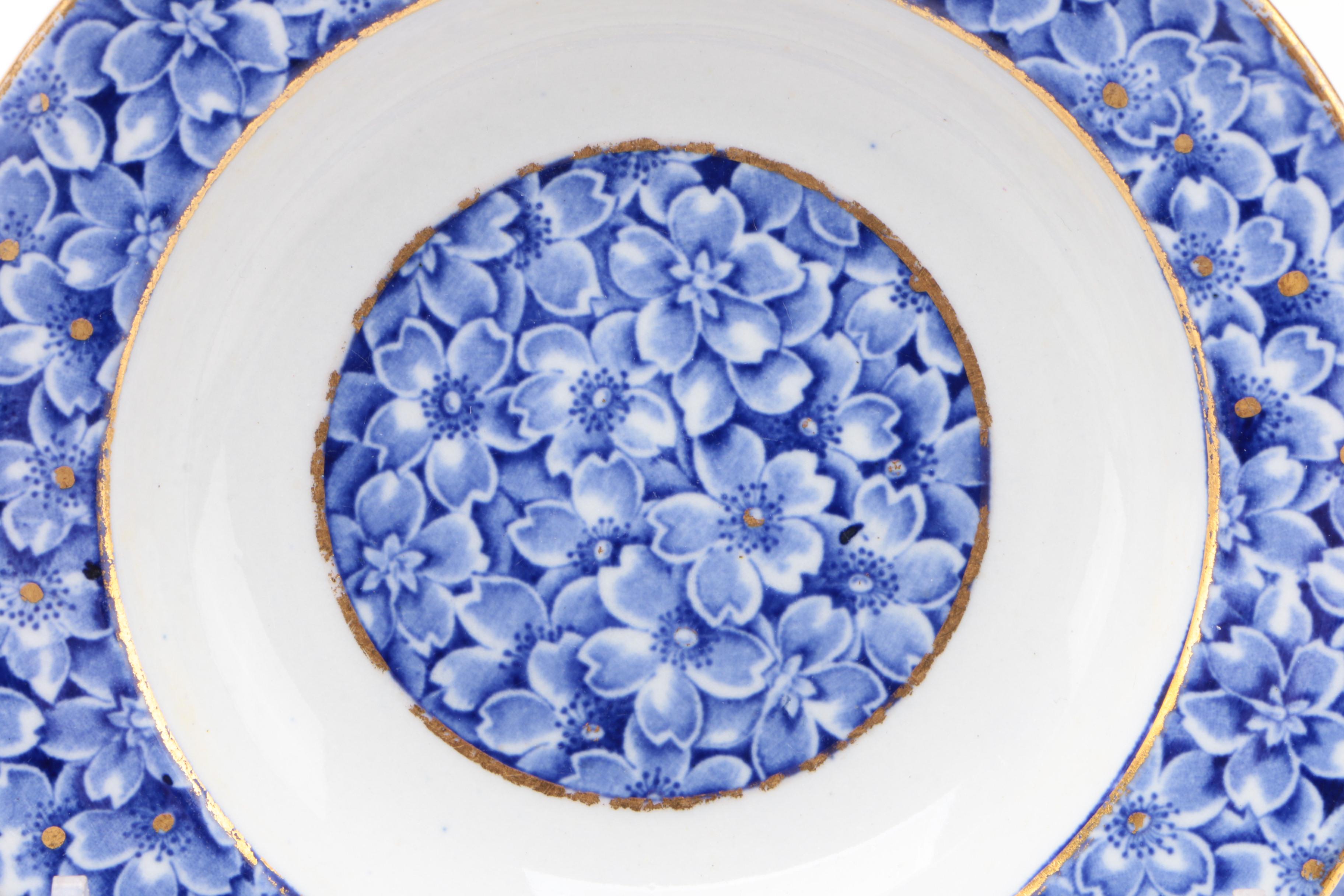 Royal Worcester for Tiffany & Co. Blue Floral Porcelain Dinnerware