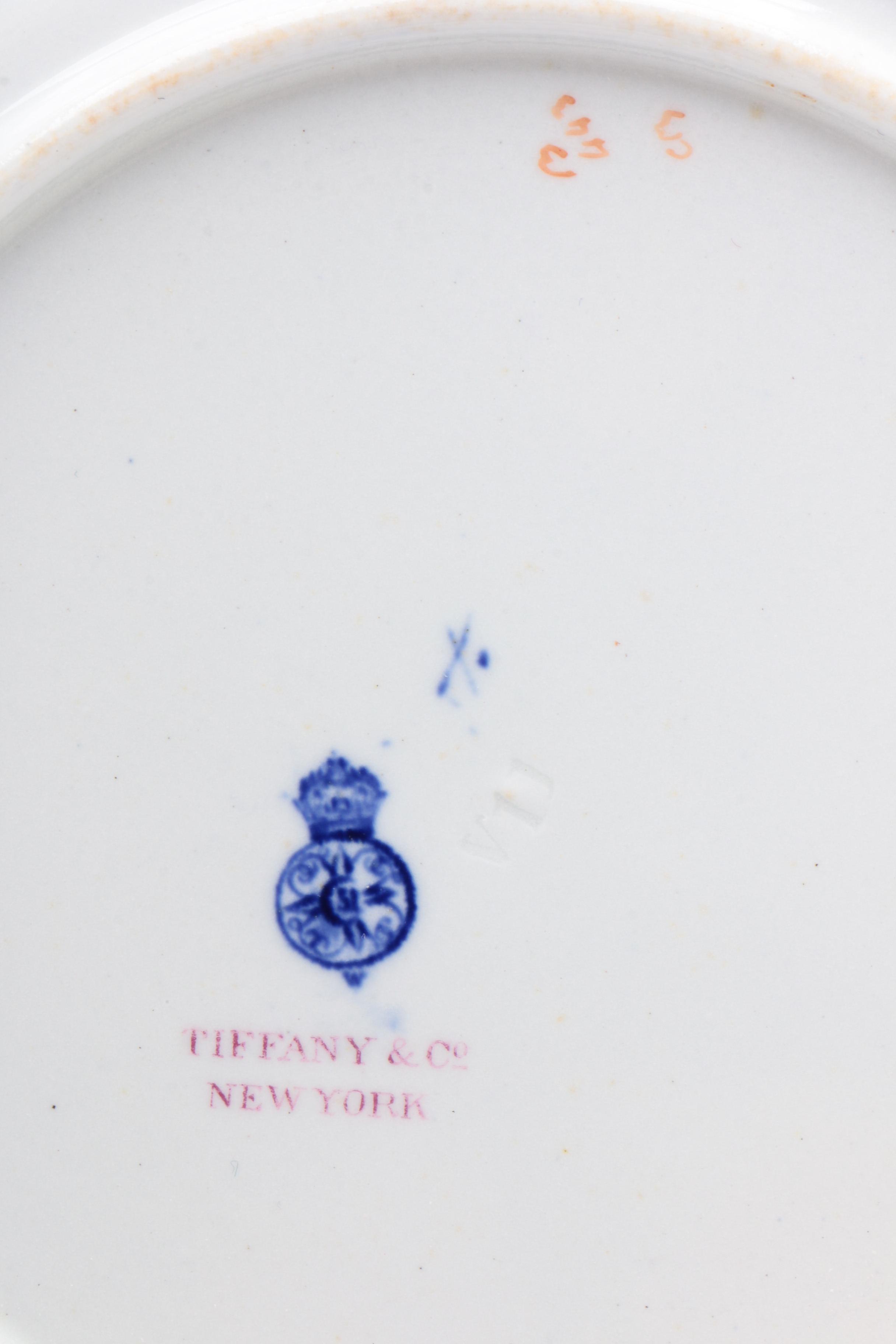Royal Worcester for Tiffany & Co. Blue Floral Porcelain Dinnerware