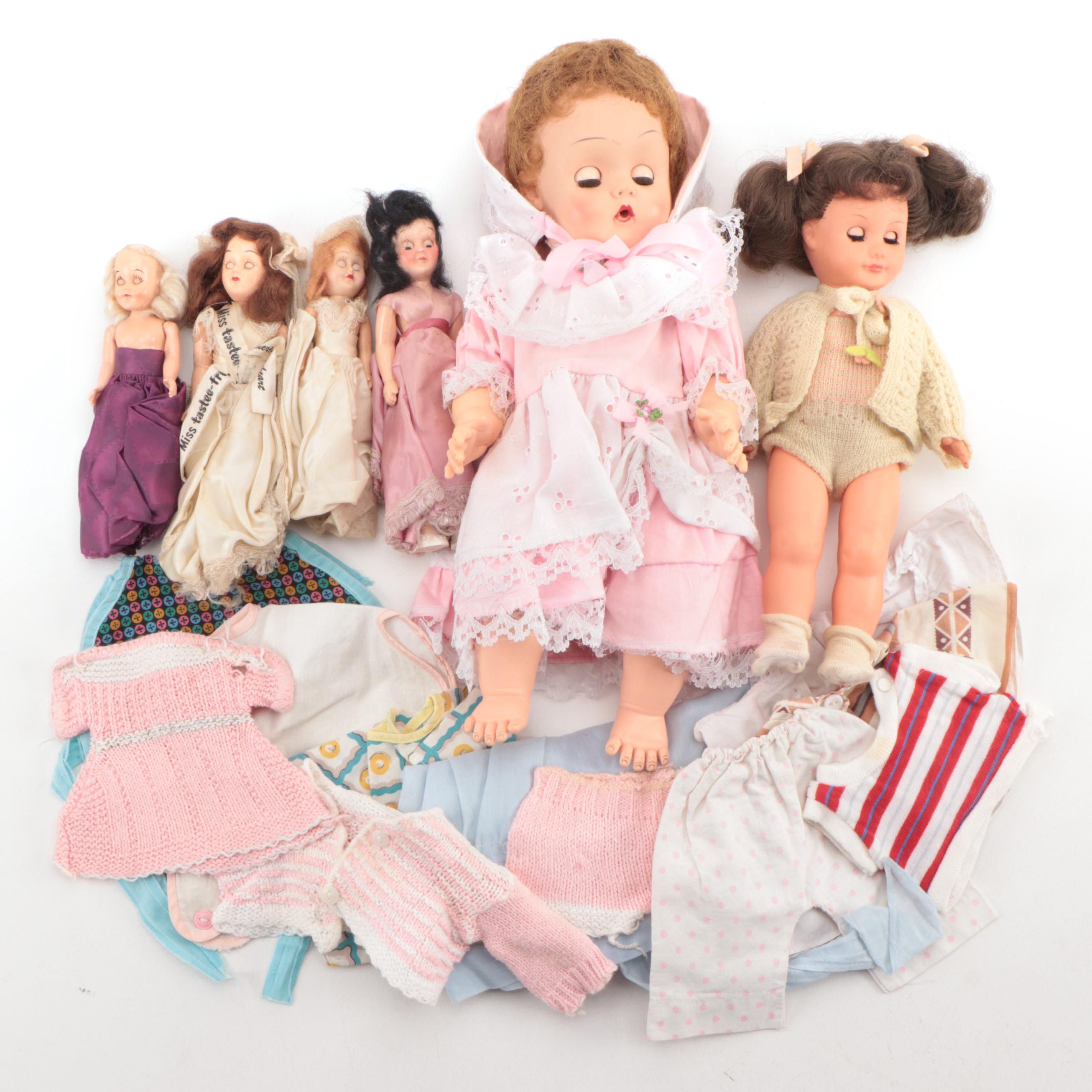Duchess Doll Corp Miss Tastee-Freez with Other Dolls and Clothing