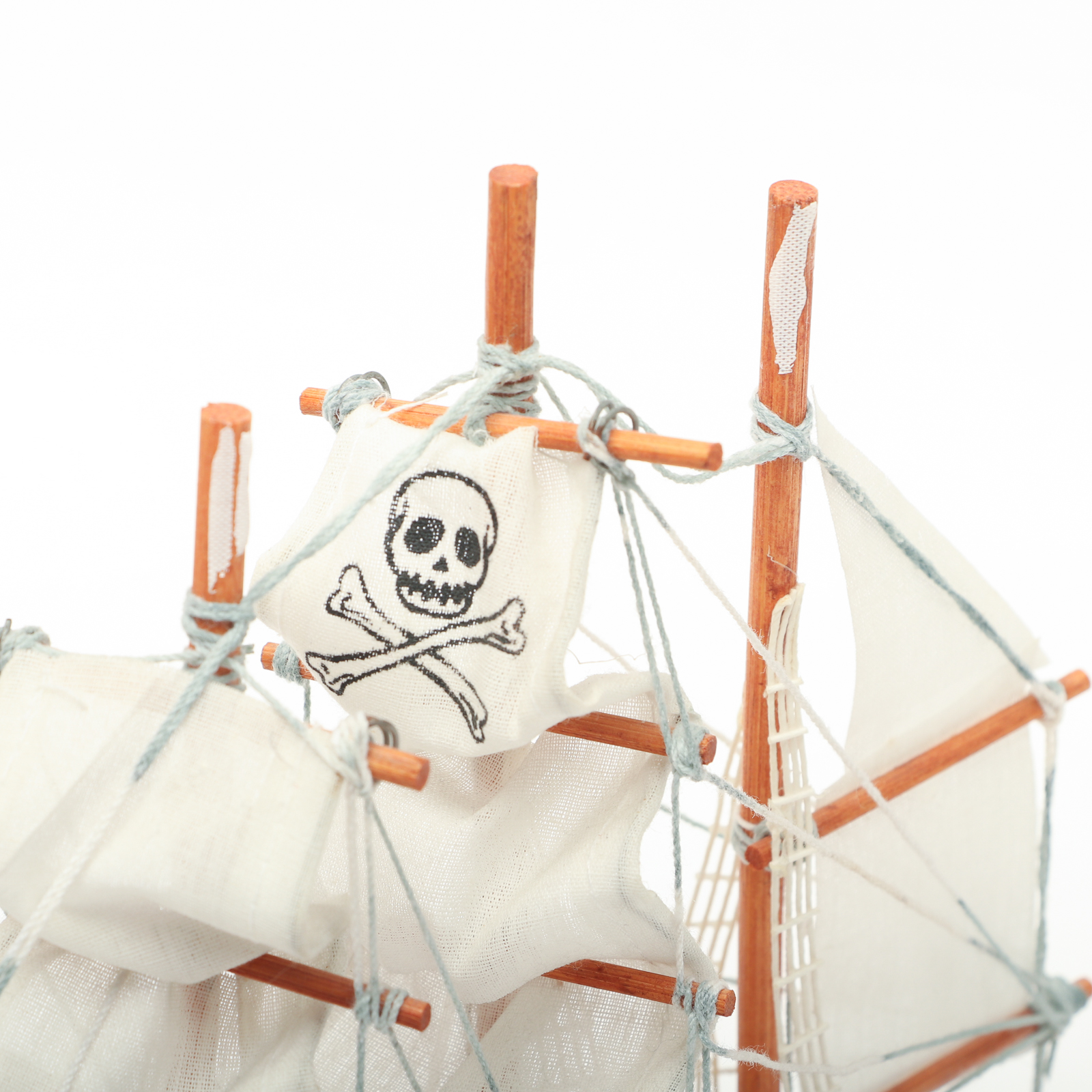 Model Square-Rigged Sailing Ships, Including Pirate Ship