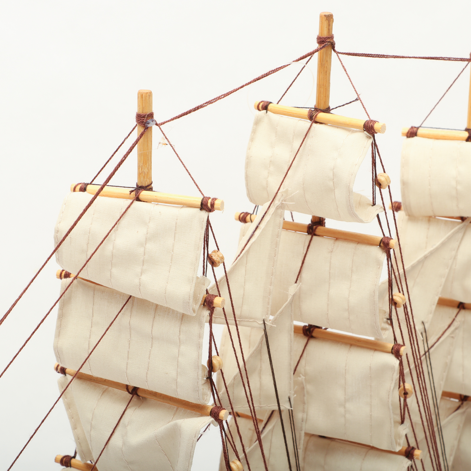 Model Square-Rigged Barque Sailing Ship