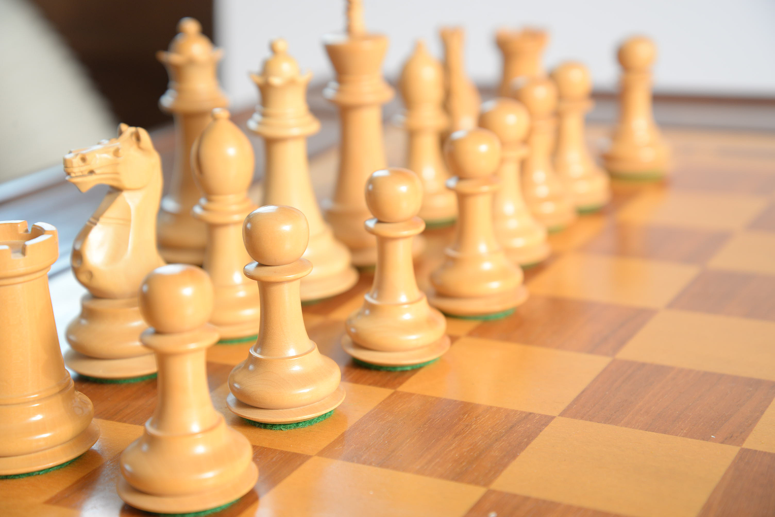 Accents Beyond Inlaid Wood Games Table With Chess Pieces