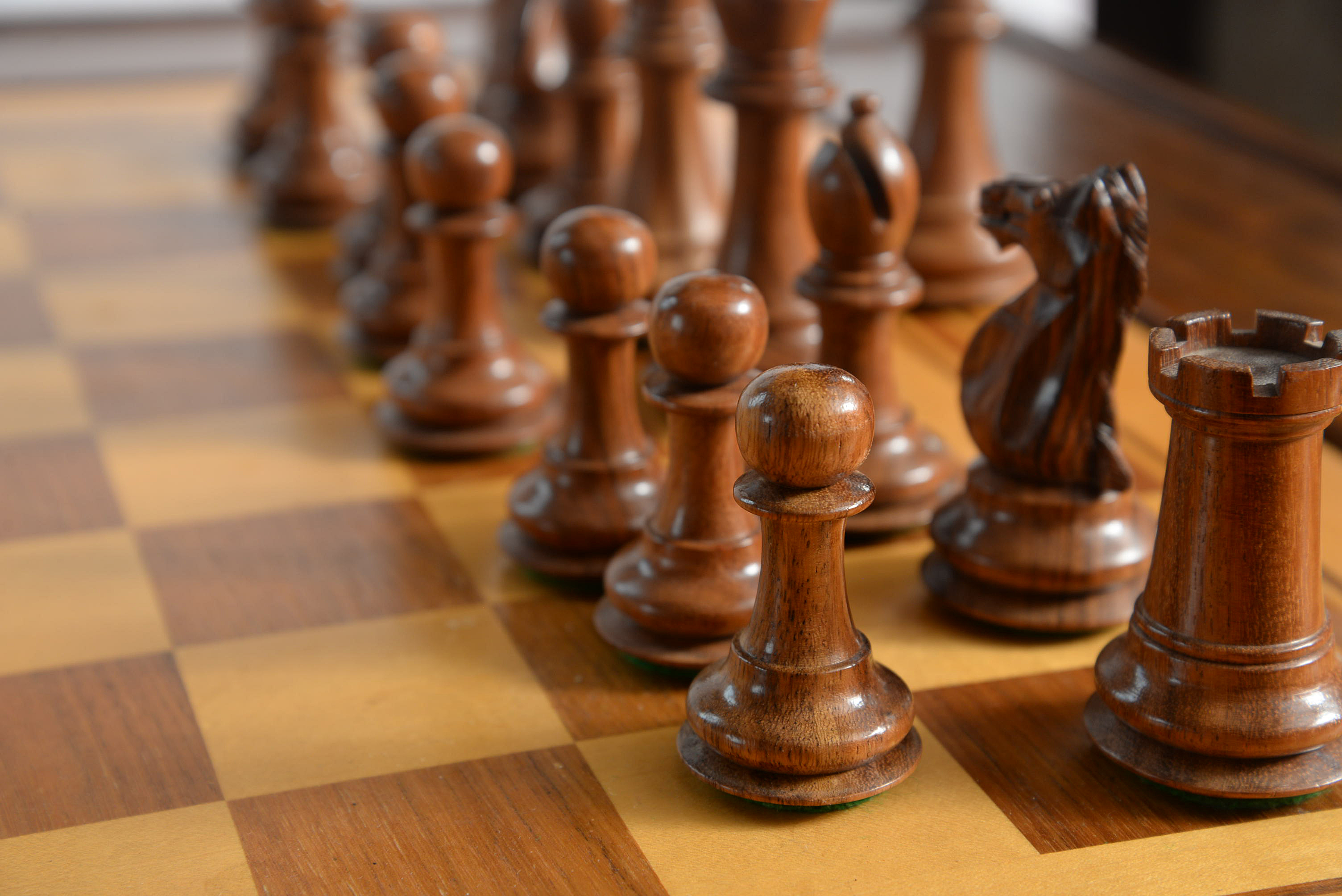 Accents Beyond Inlaid Wood Games Table With Chess Pieces