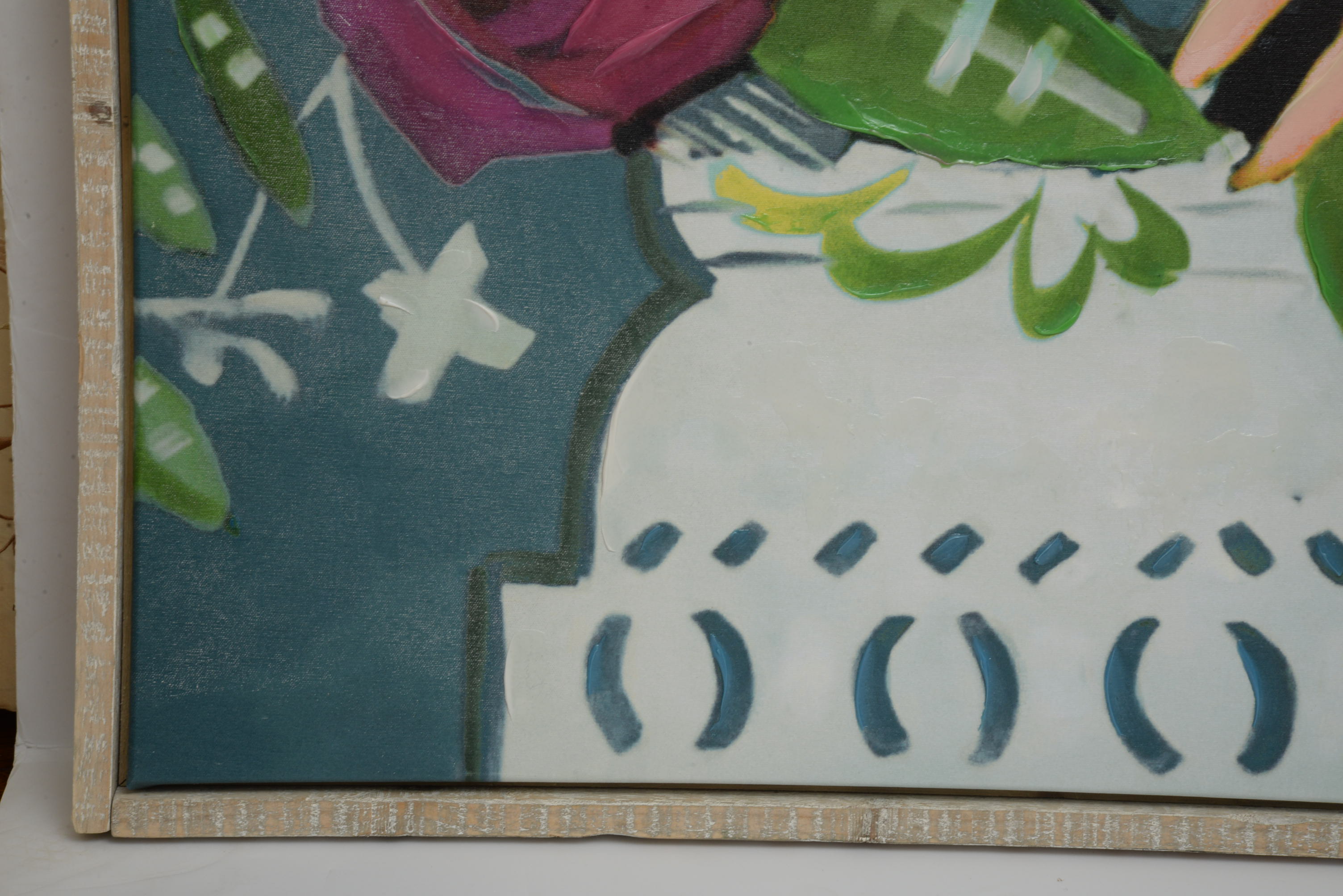 Pier 1 Imports Embellished Floral Giclée