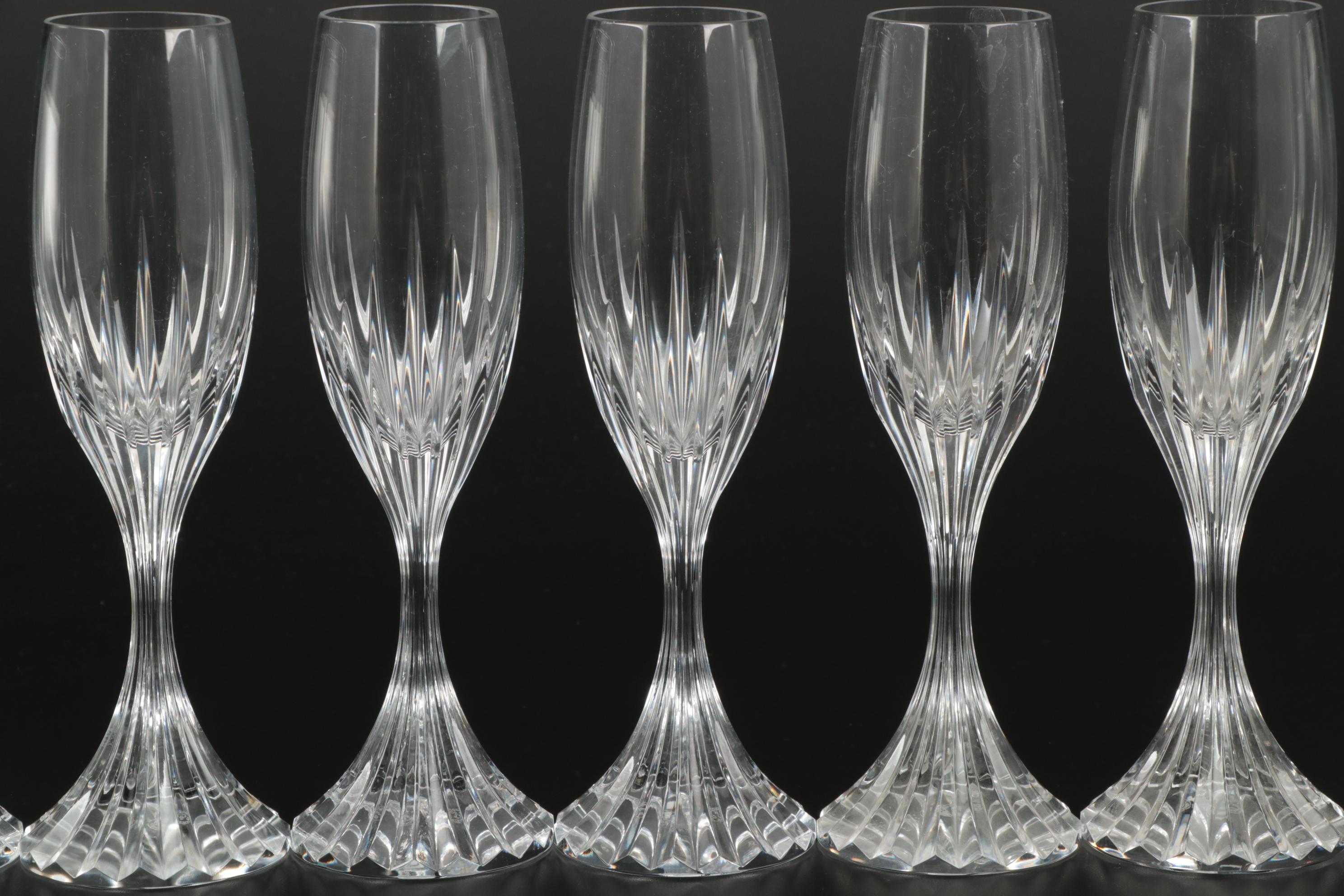 Baccarat "Massena" Crystal Champagne Flutes