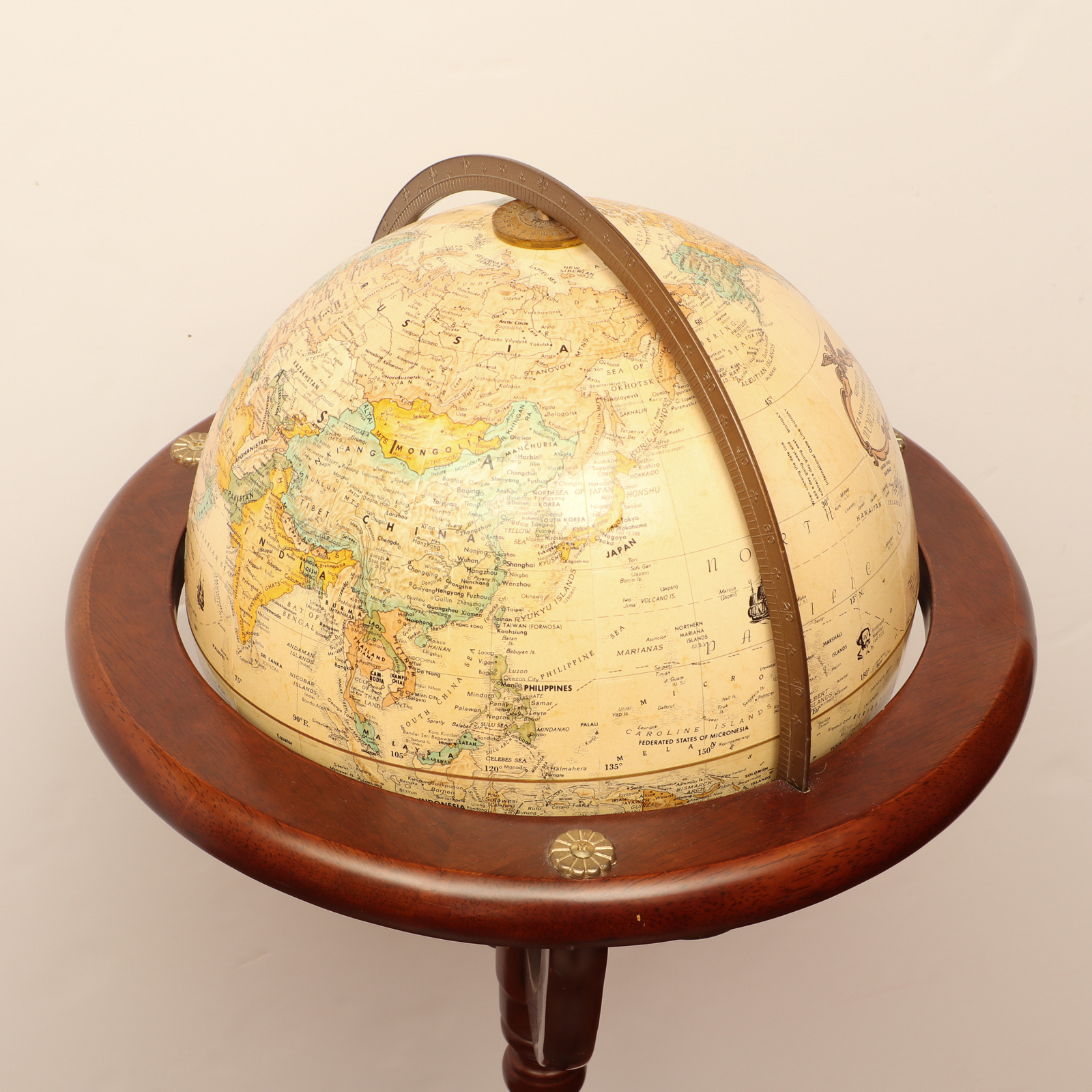 Replogle World Classic Series Standing Globe, Mid to Late 20th Century