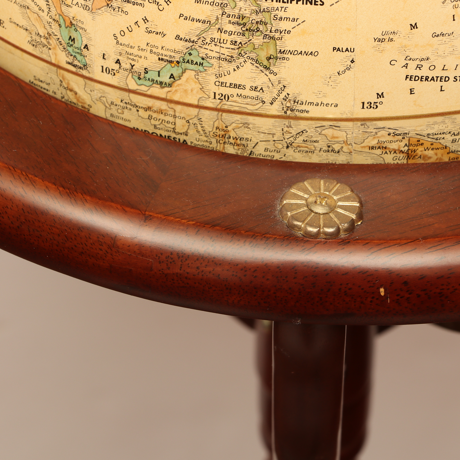 Replogle World Classic Series Standing Globe, Mid to Late 20th Century