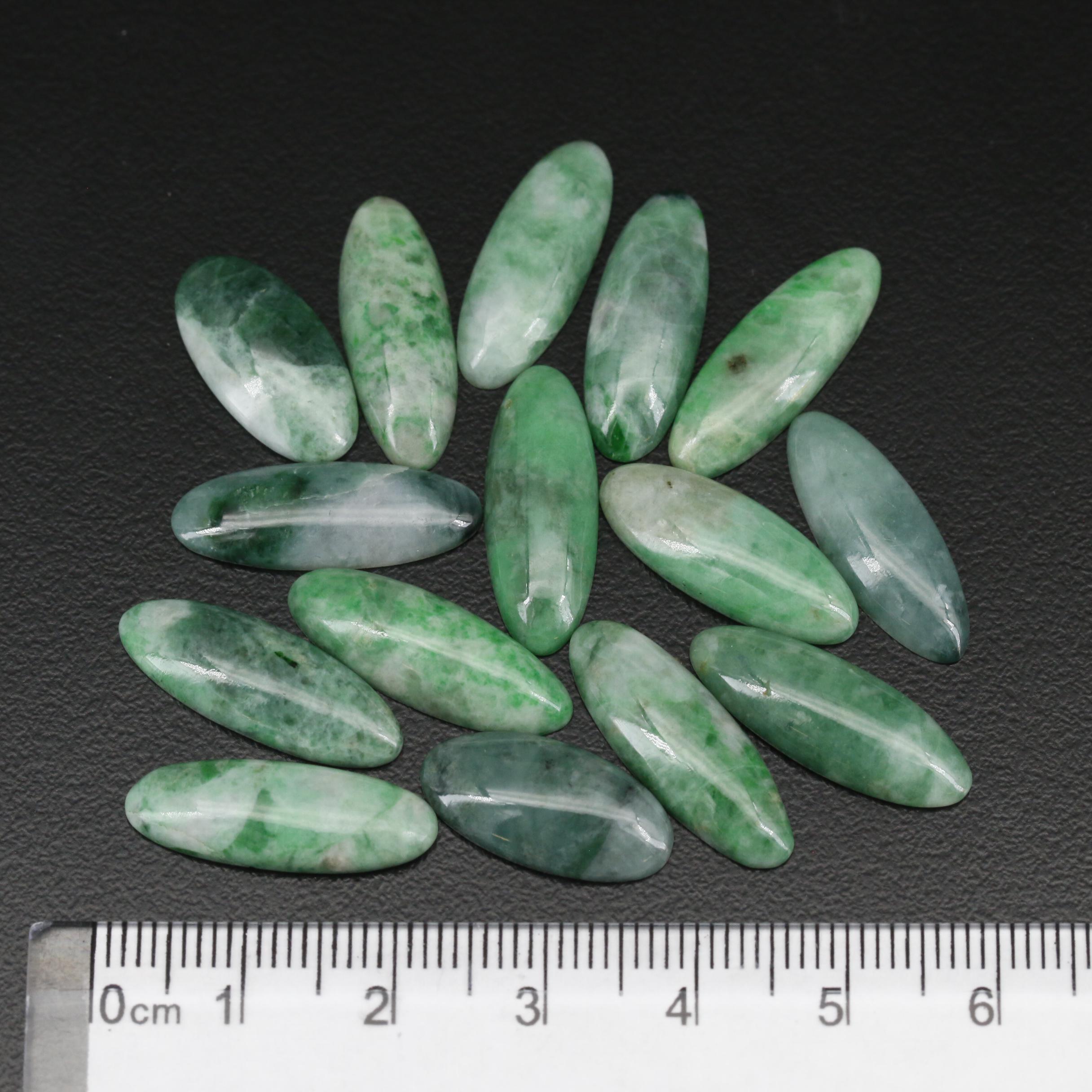 Loose Oval Jadeite Cabochons