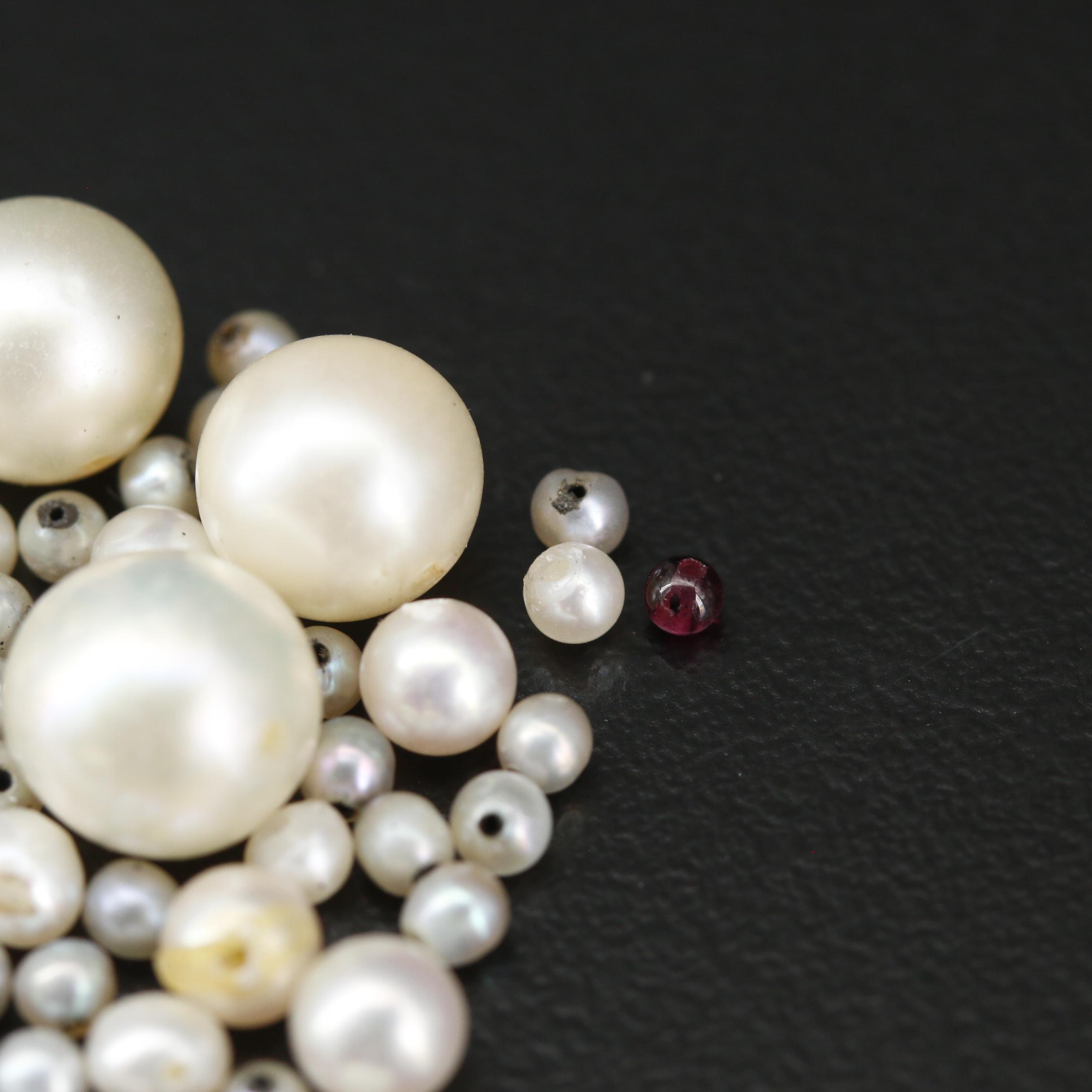 Loose Round Semi-Baroque and Baroque Drilled Cultured Pearls